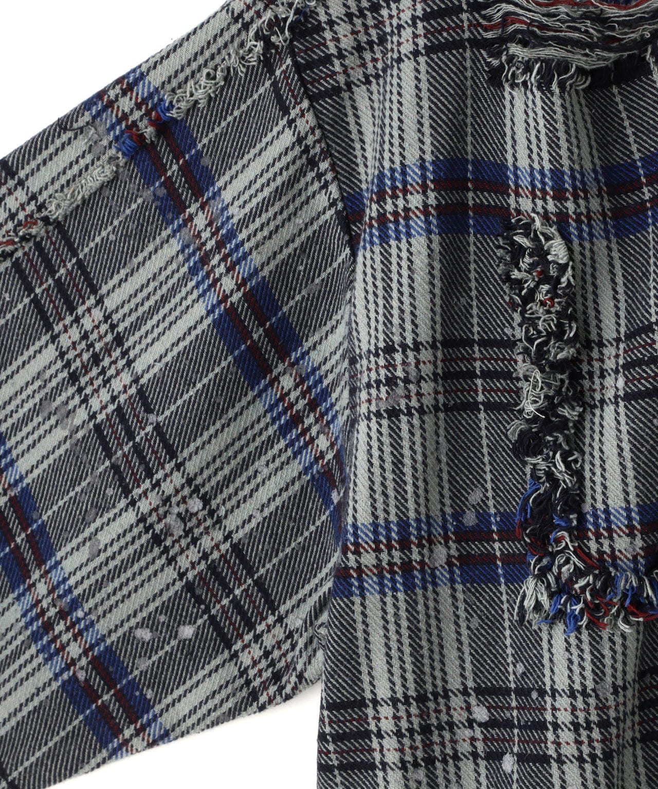 DankeSchon/ダンケシェーン/PIGMENT DAMAGE FLANNEL CHECK LONG SLEEVE SHIRTS