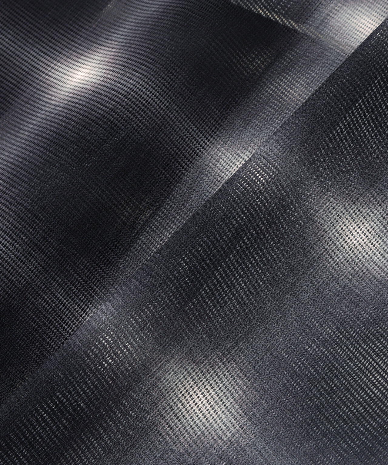 DankrSchon/ダンケシェーン/OMBRE CHECK MESH LONG SLEEVE SHIRT