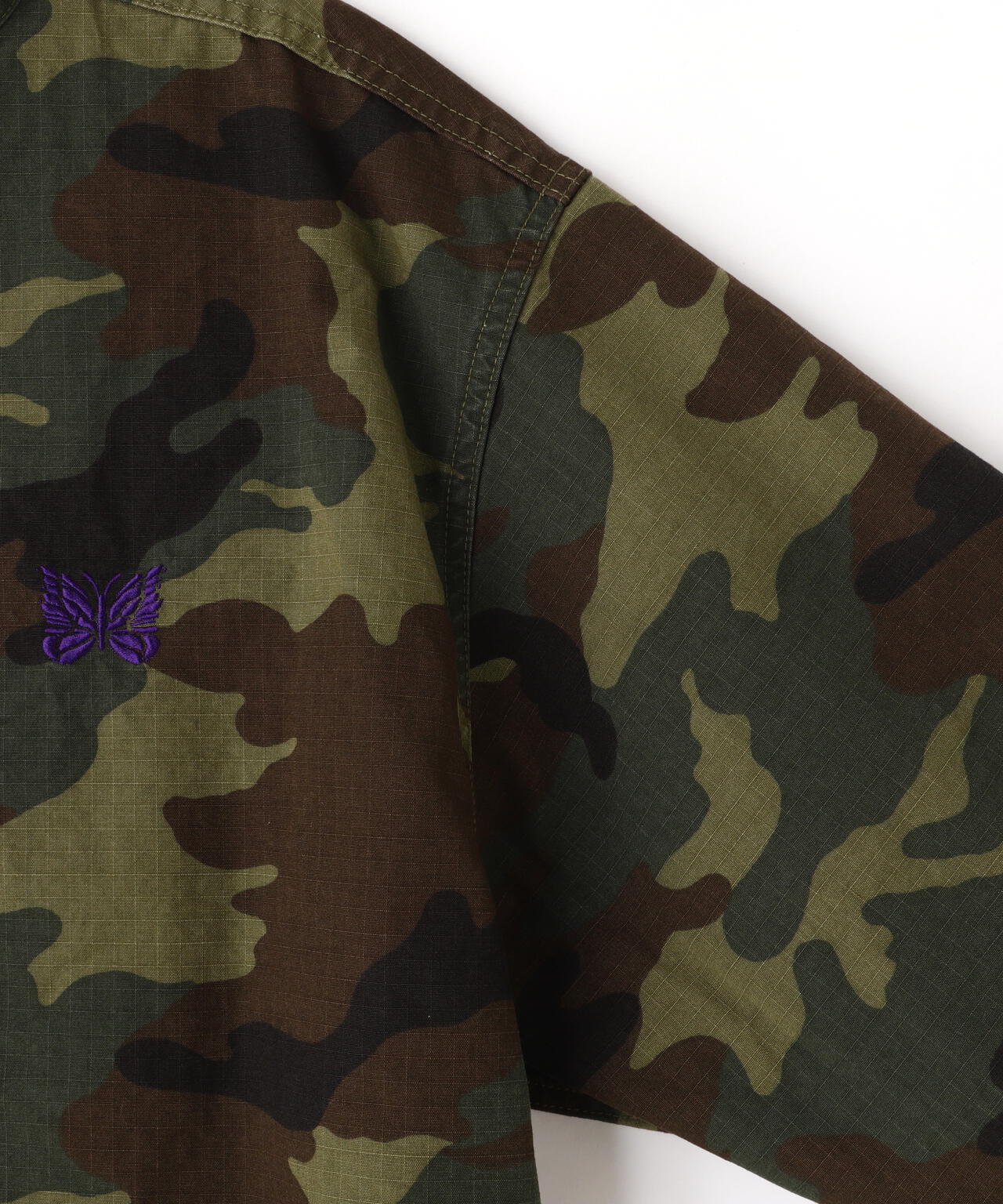 NEEDLES/ニードルズ/STAND COLLAR ARMY SHIRT - CAMO