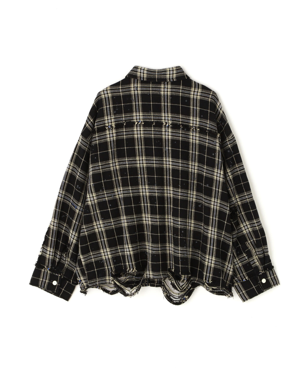 DankeSchon/ダンケシェーン/STUDS FLANNEL CHECK L/S SHIRTS