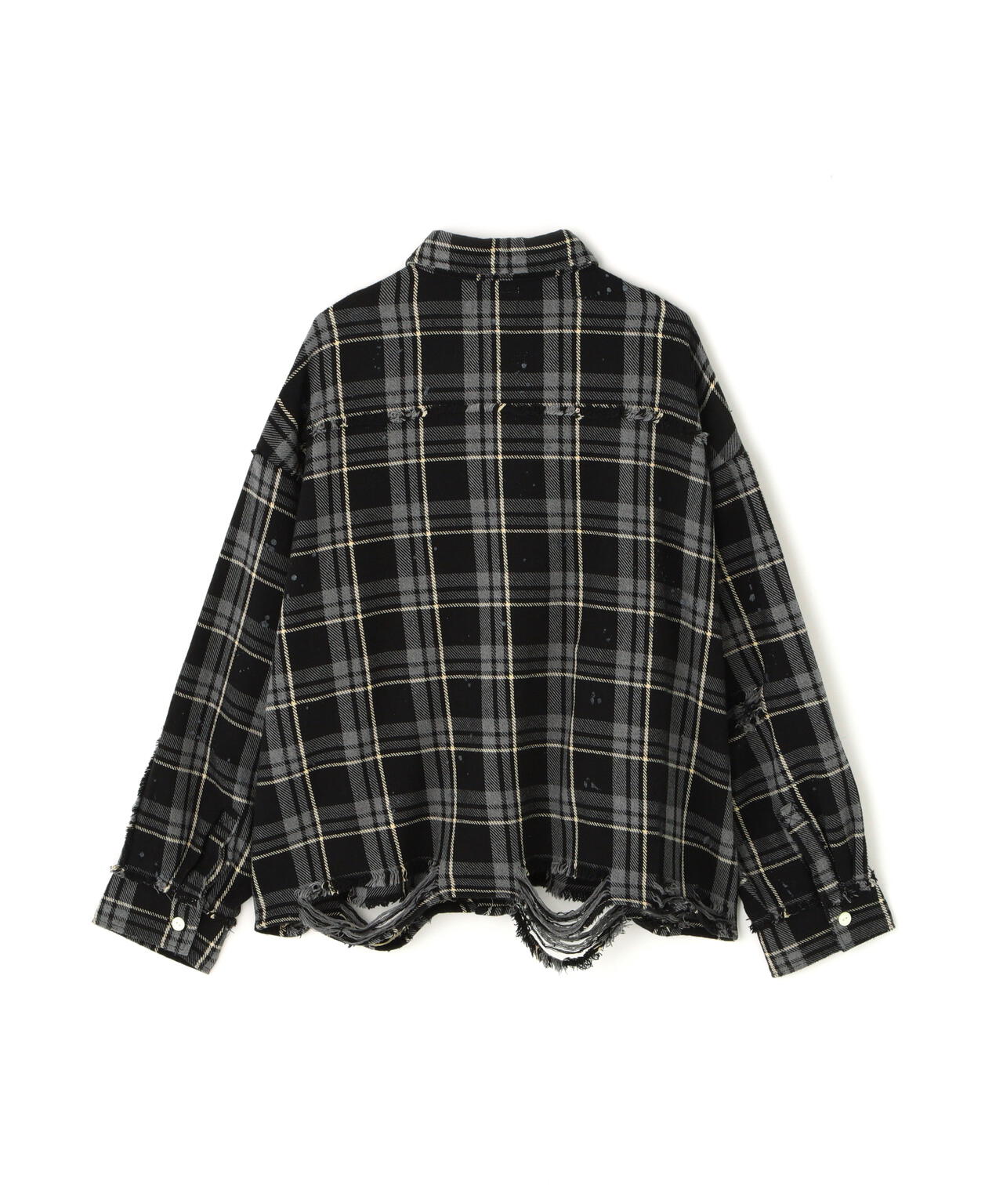 DankeSchon/ダンケシェーン/STUDS FLANNEL CHECK L/S SHIRTS