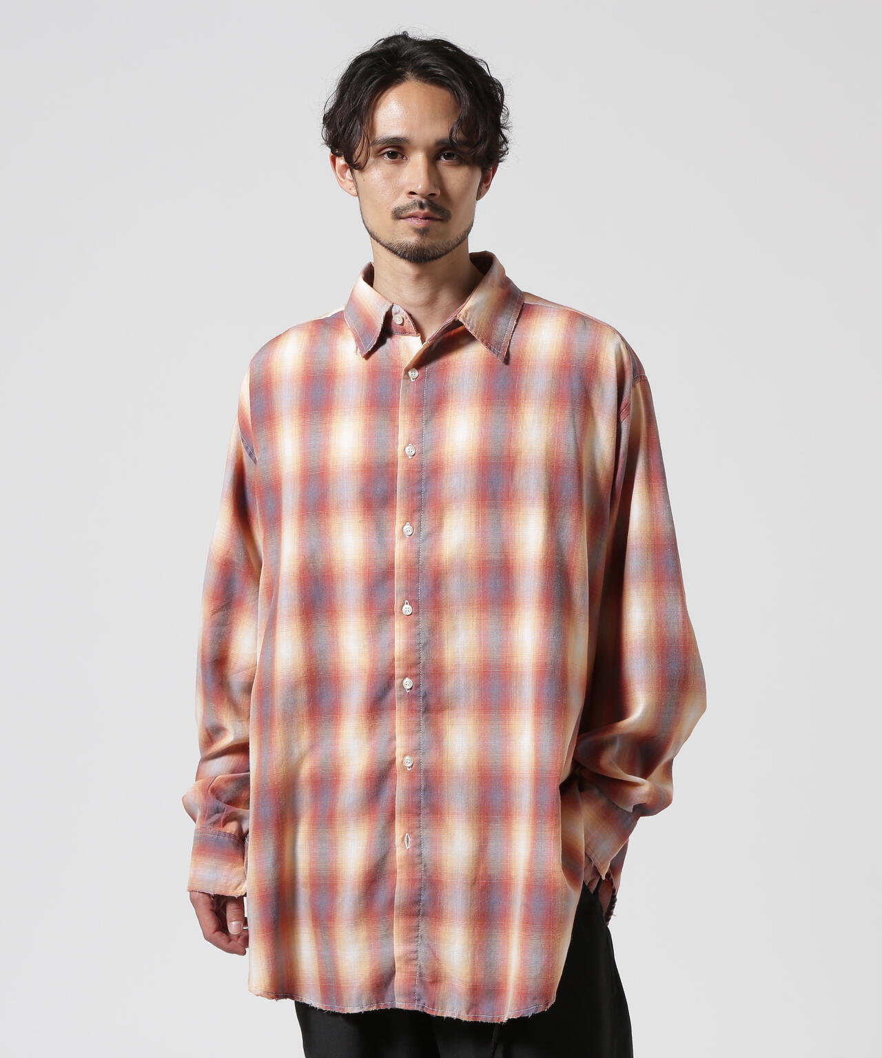 WHITELAND/ホワイトランド/DAMEGE CHECK SHIRT