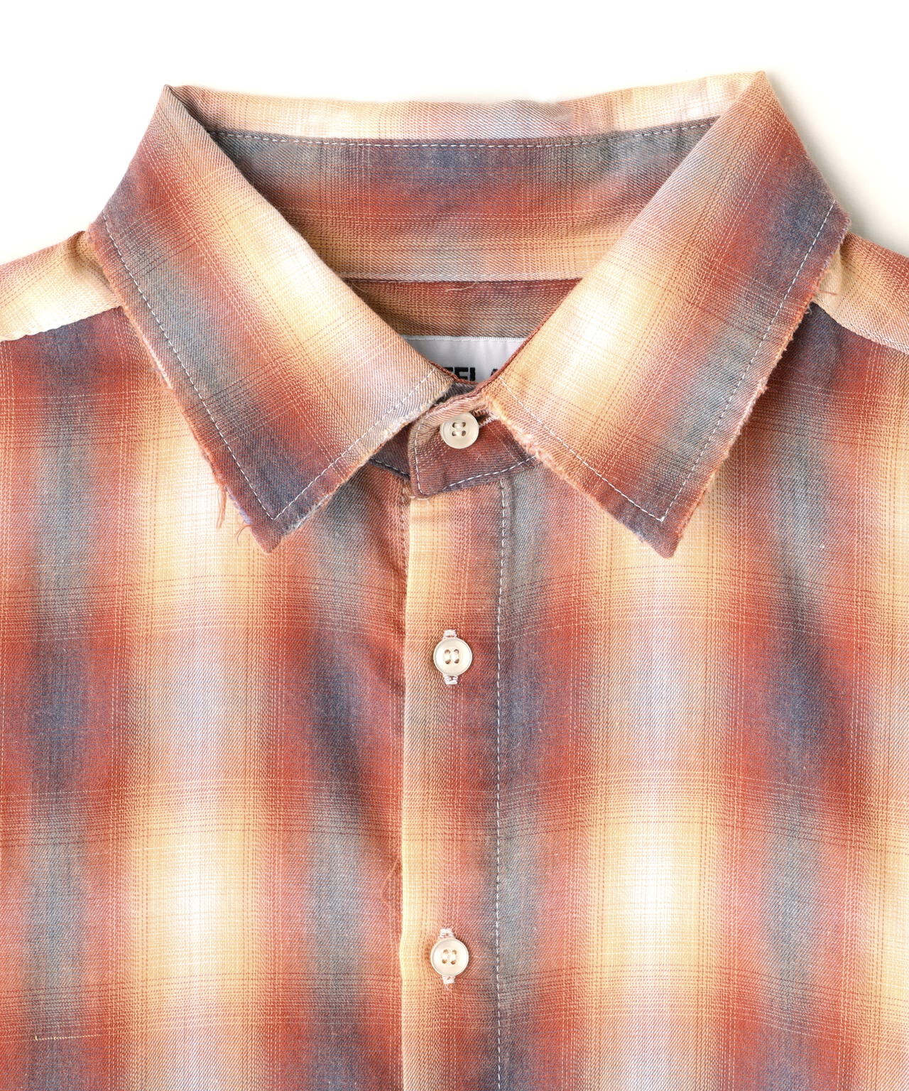 WHITELAND/ホワイトランド/DAMEGE CHECK SHIRT