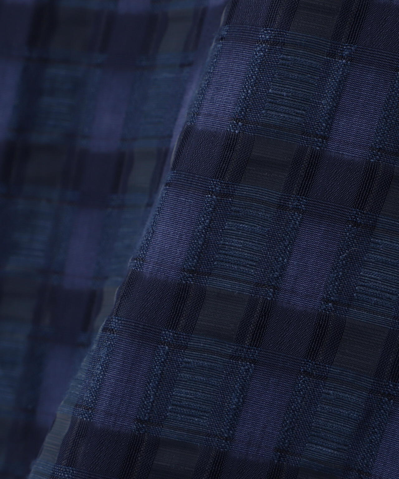 DankeSchon/ダンケシェーン/SHEER CHECK JACQUARED S/S SHIRTS