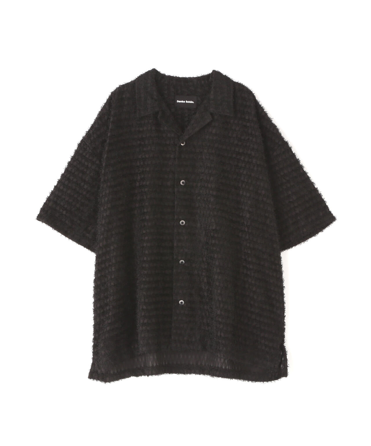 DankeSchon/ダンケシェーン/SHEER SHAGGY JACQUARED S/S SHIRTS