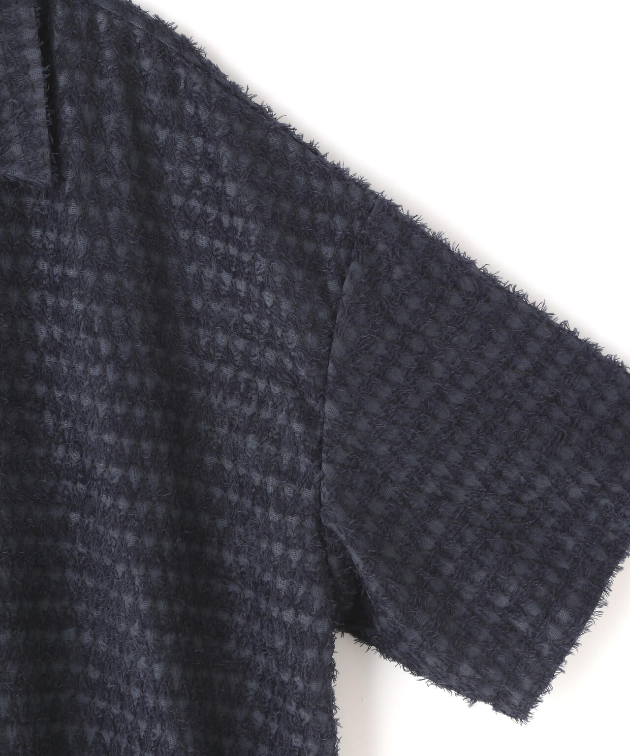 DankeSchon/ダンケシェーン/SHEER SHAGGY JACQUARED S/S SHIRTS