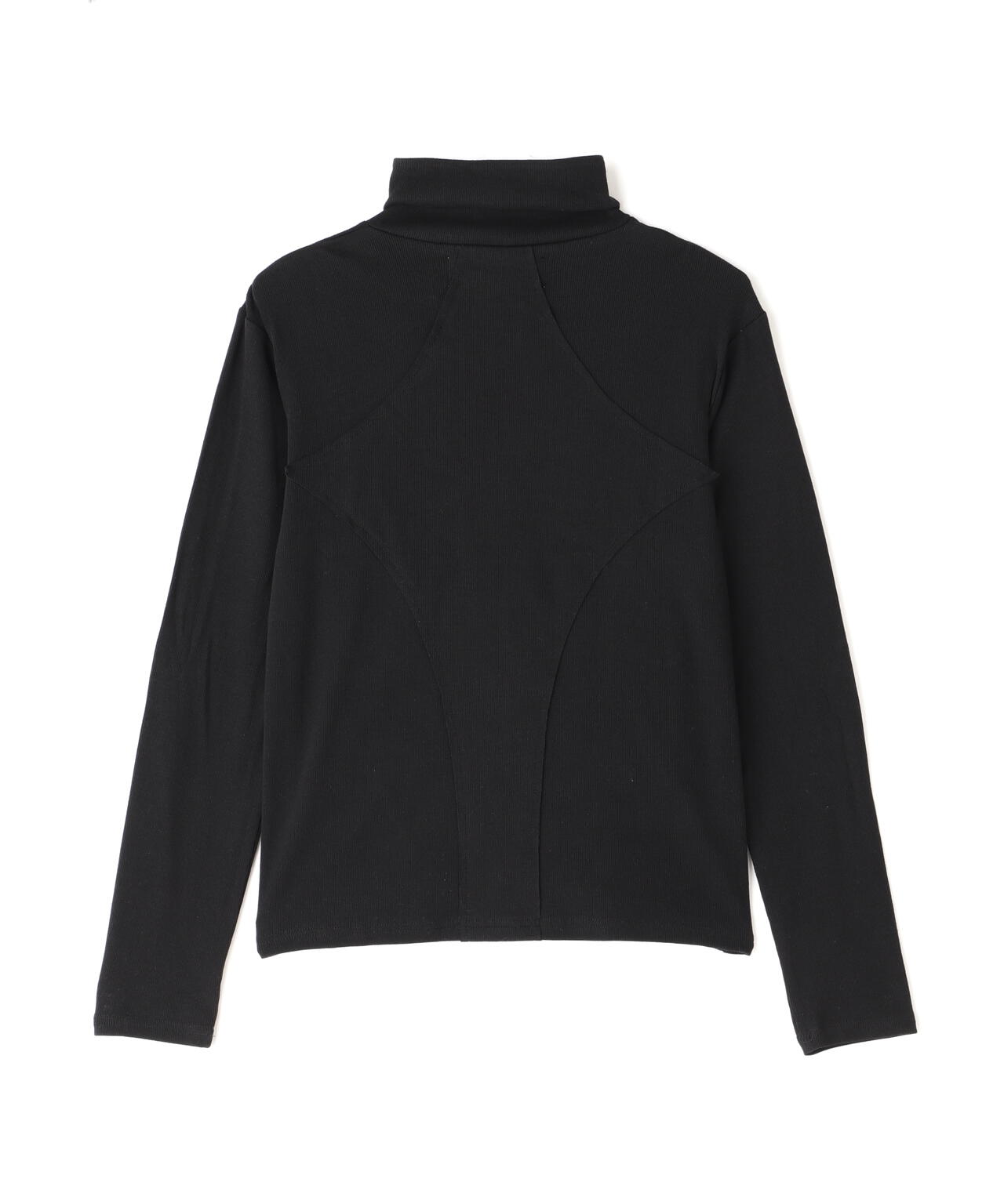 WHITELAND/ホワイトランド/RIB STAND ZIP LS TEE