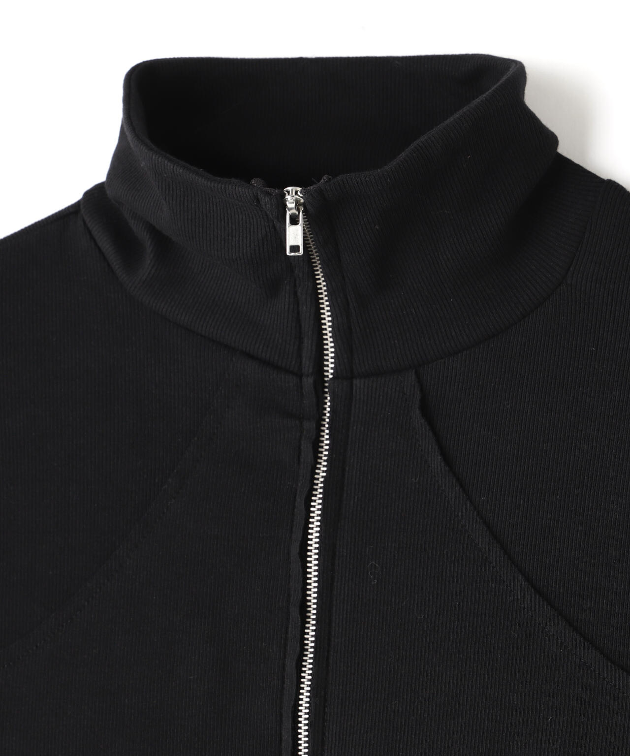 WHITELAND/ホワイトランド/RIB STAND ZIP LS TEE
