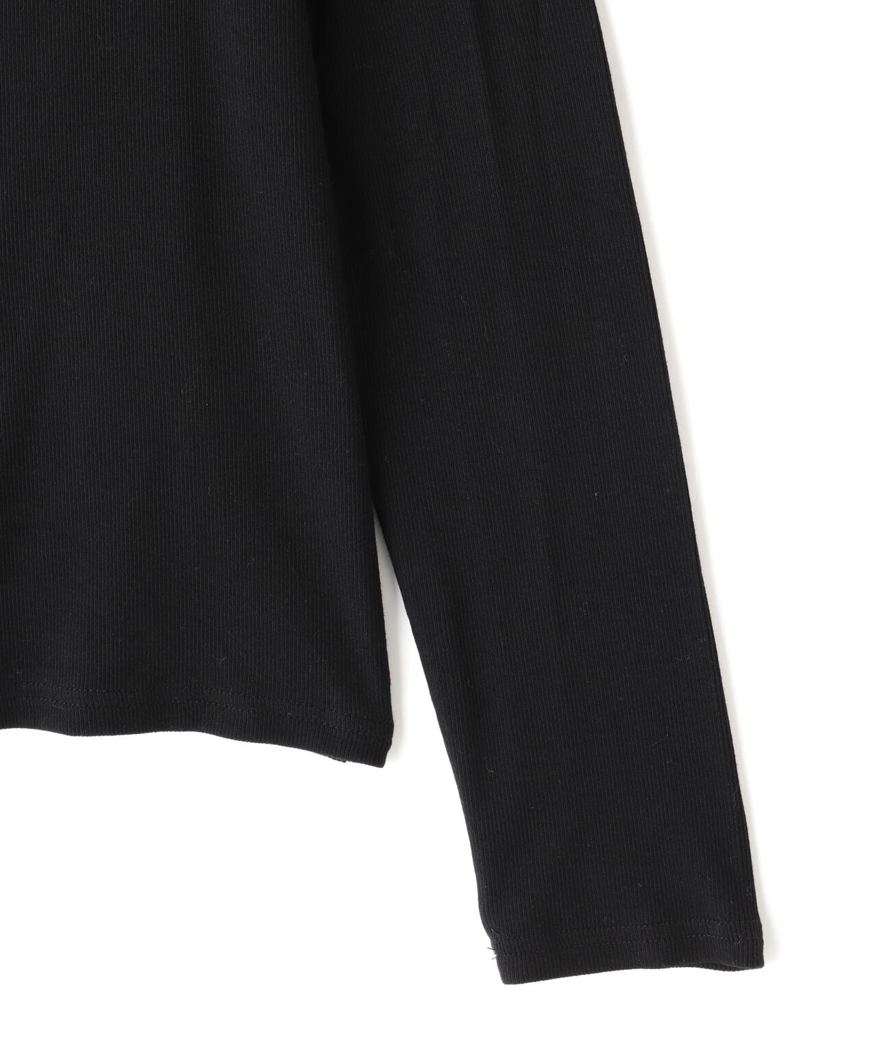 WHITELAND/ホワイトランド/RIB STAND ZIP LS TEE