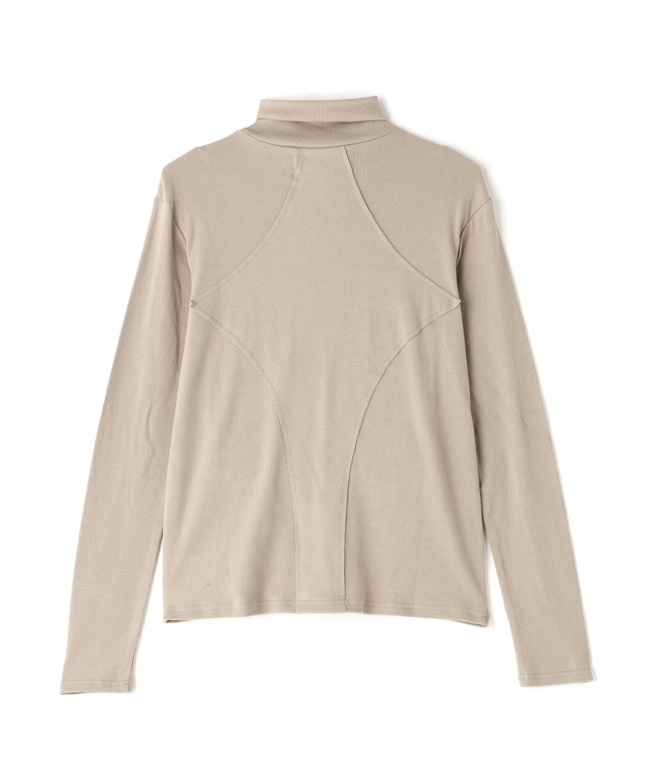 WHITELAND/ホワイトランド/RIB STAND ZIP LS TEE