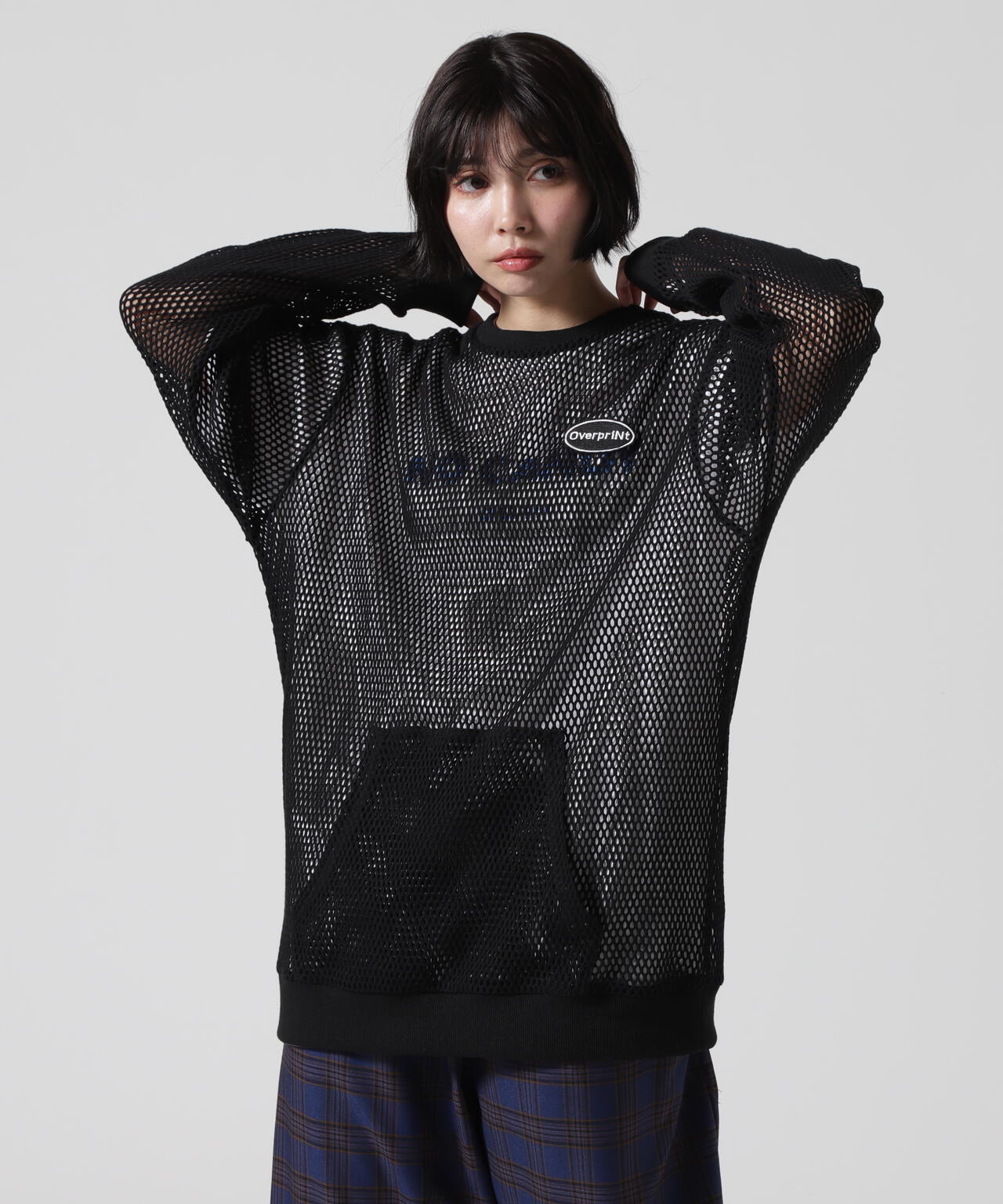 overprint/オーバープリント/MESH TEE