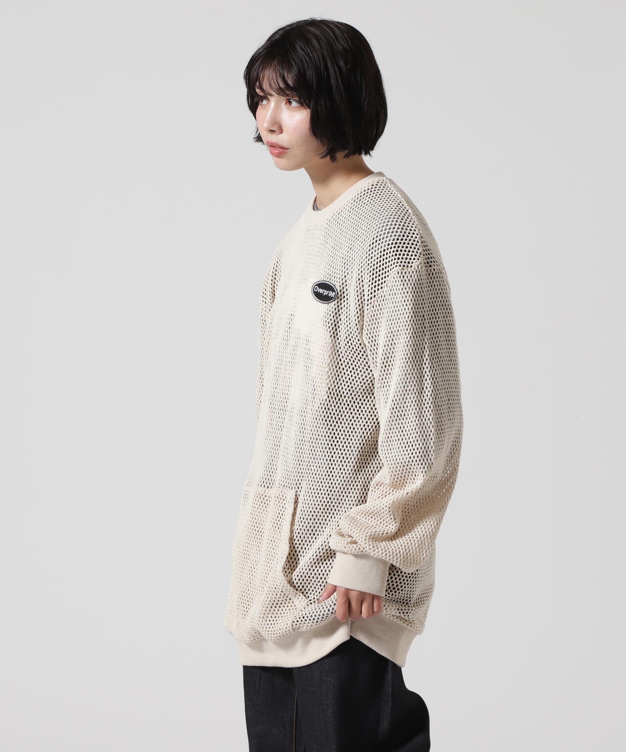 overprint/オーバープリント/MESH TEE