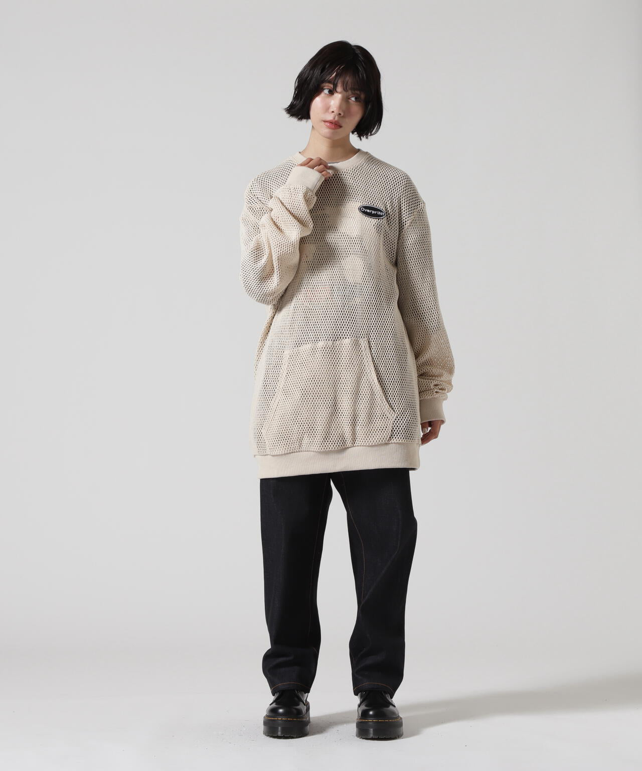 overprint/オーバープリント/MESH TEE