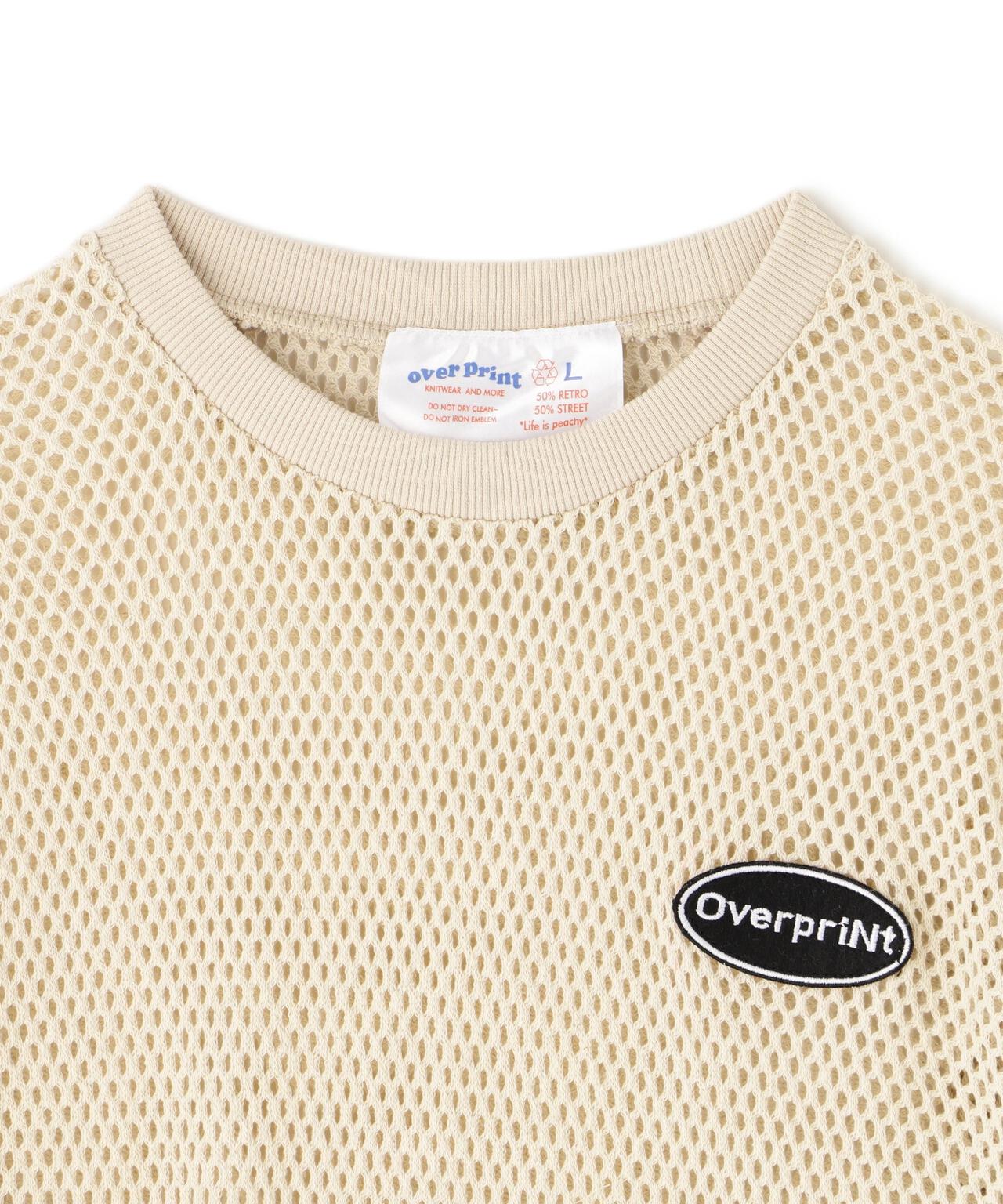 overprint/オーバープリント/MESH TEE