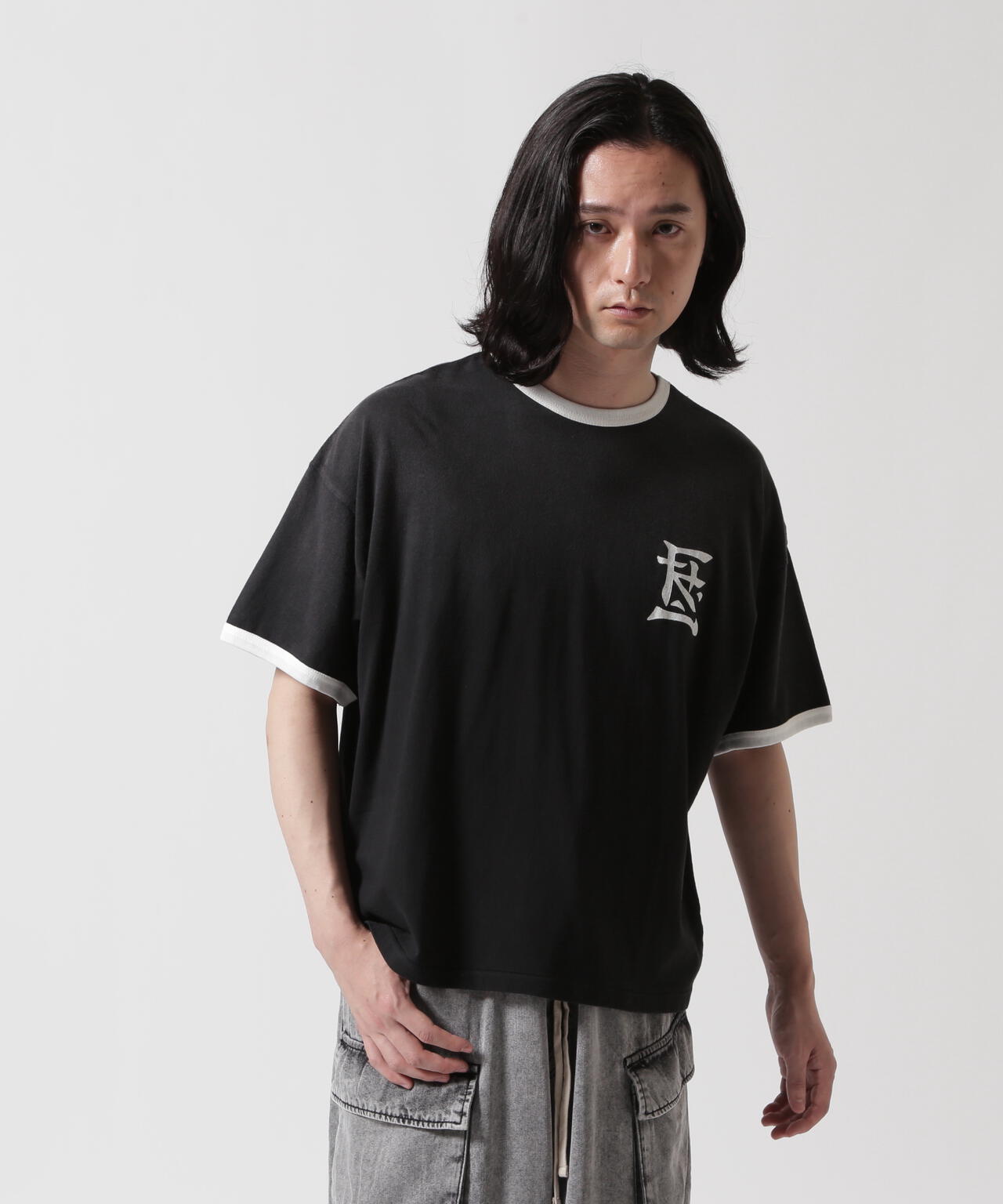 F-LAGSTUF-F/フラグスタフ/RINGER TEE（KANJI LOGO）