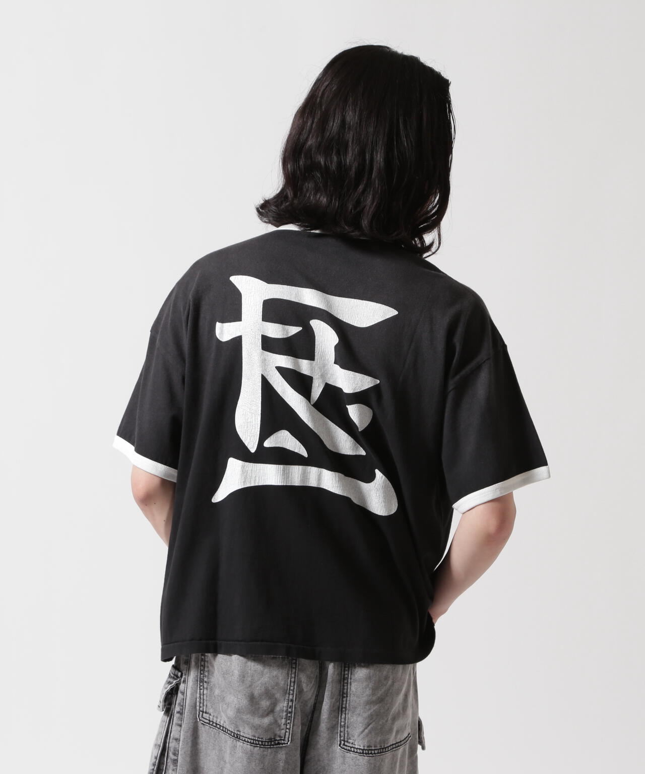 F-LAGSTUF-F/フラグスタフ/RINGER TEE（KANJI LOGO）