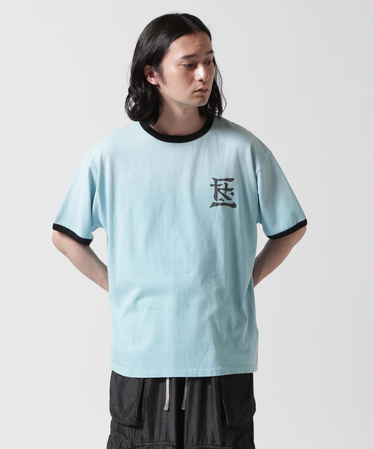 F-LAGSTUF-F/フラグスタフ/RINGER TEE（KANJI LOGO）