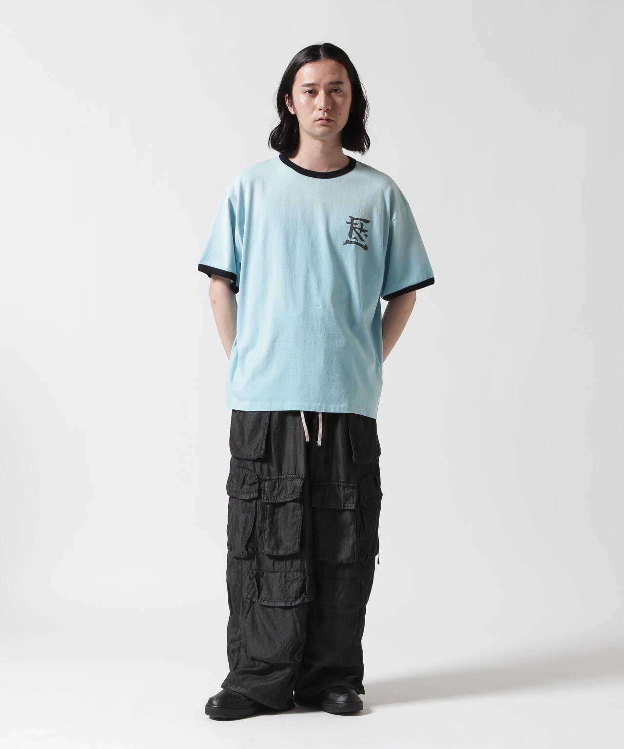 F-LAGSTUF-F/フラグスタフ/RINGER TEE（KANJI LOGO）