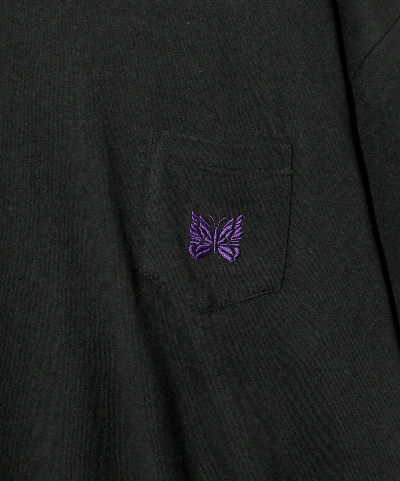 NEEDLES/ニードルズ/S/S PAPILLON EMB.POCKET TEE -  COTTON JERSEY