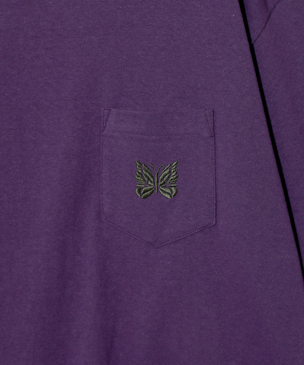 NEEDLES/ニードルズ/S/S PAPILLON EMB.POCKET TEE -  COTTON JERSEY