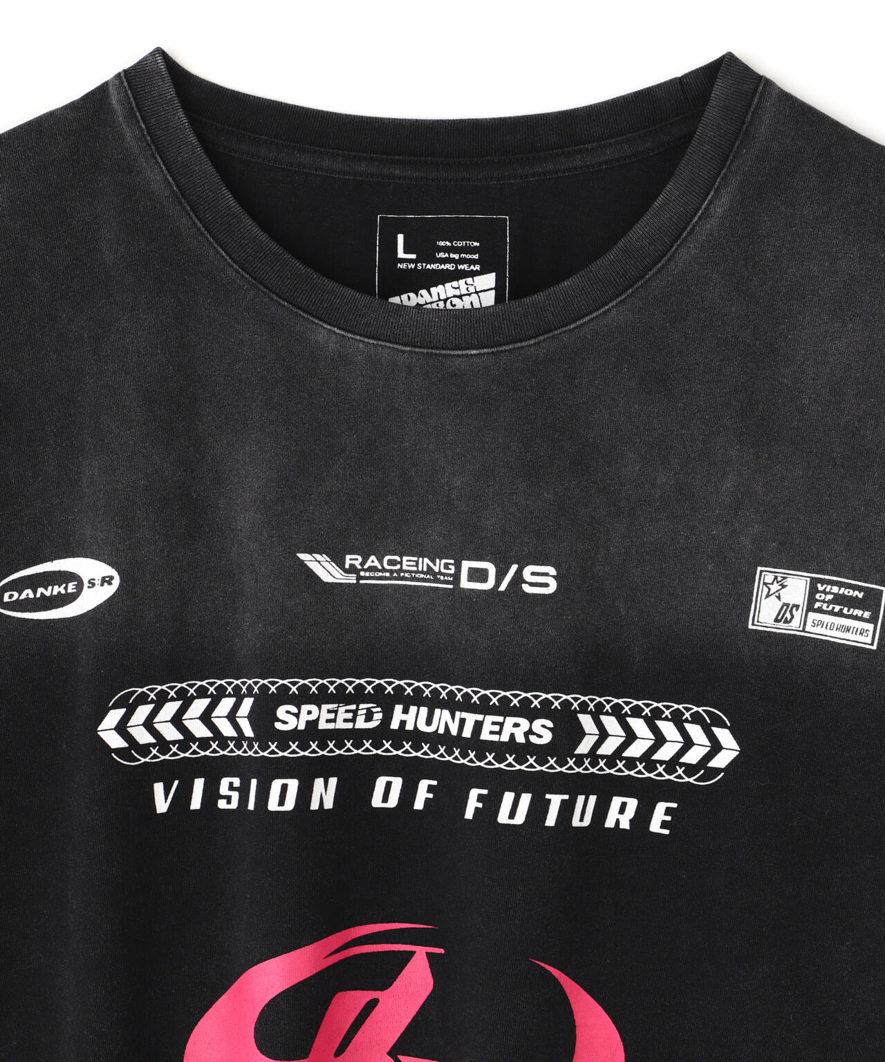 DankeSchon/ダンケシェーン/POWDER S/S TEE RACE PINK