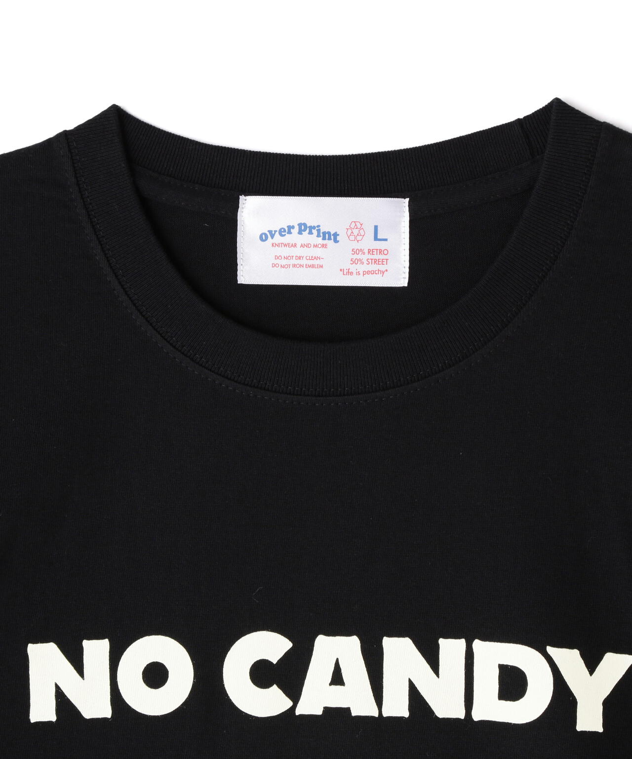 overprint/オーバープリント/NO CANDY TEE