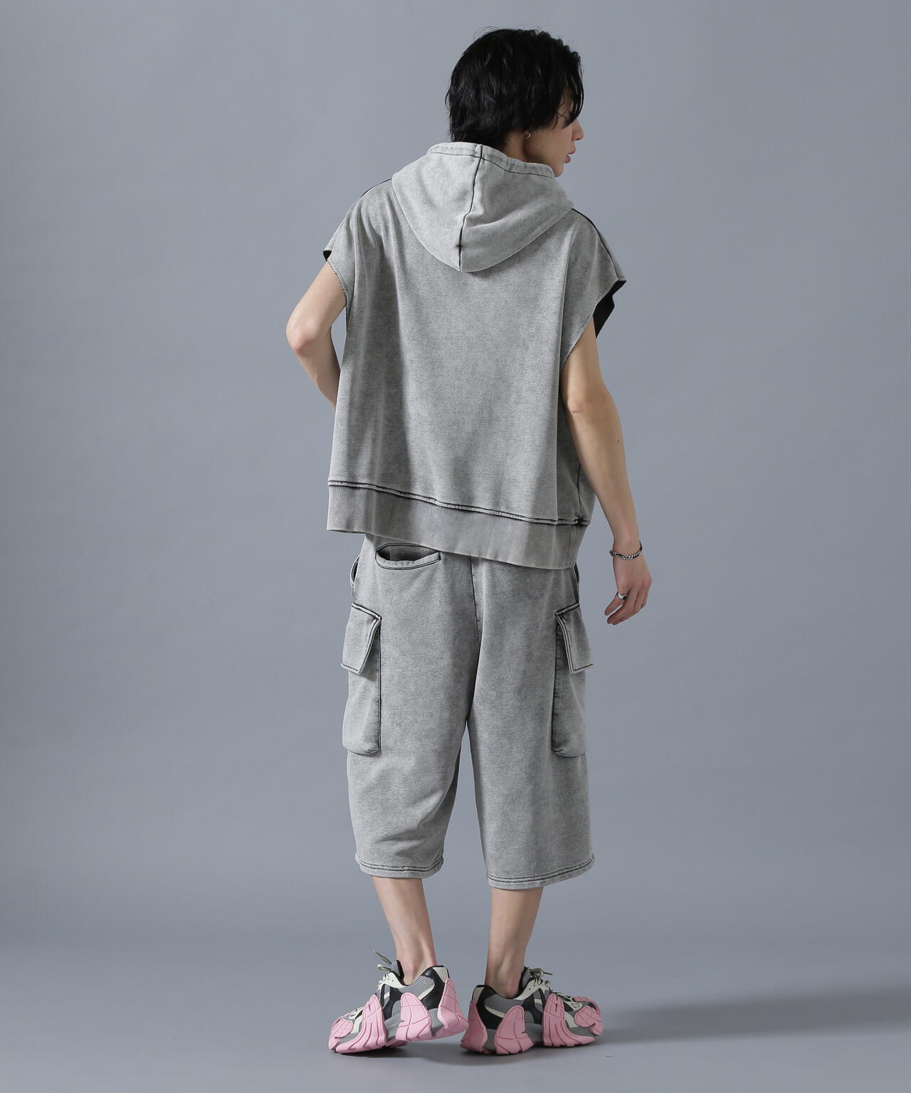 DankeSchon/ダンケシェーン/CHEMICAL SWEAT NOSLEEVE HOODIE