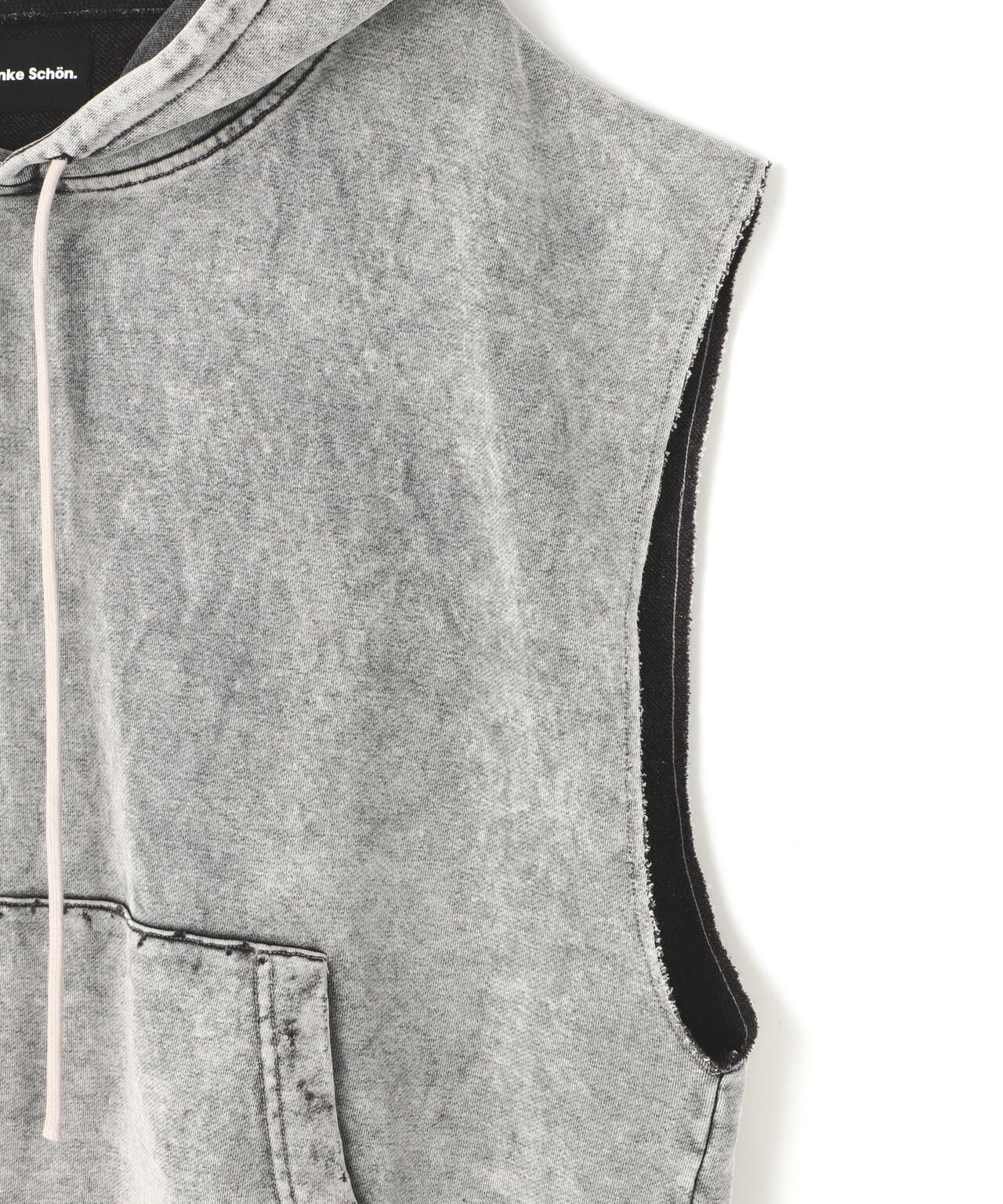 DankeSchon/ダンケシェーン/CHEMICAL SWEAT NOSLEEVE HOODIE