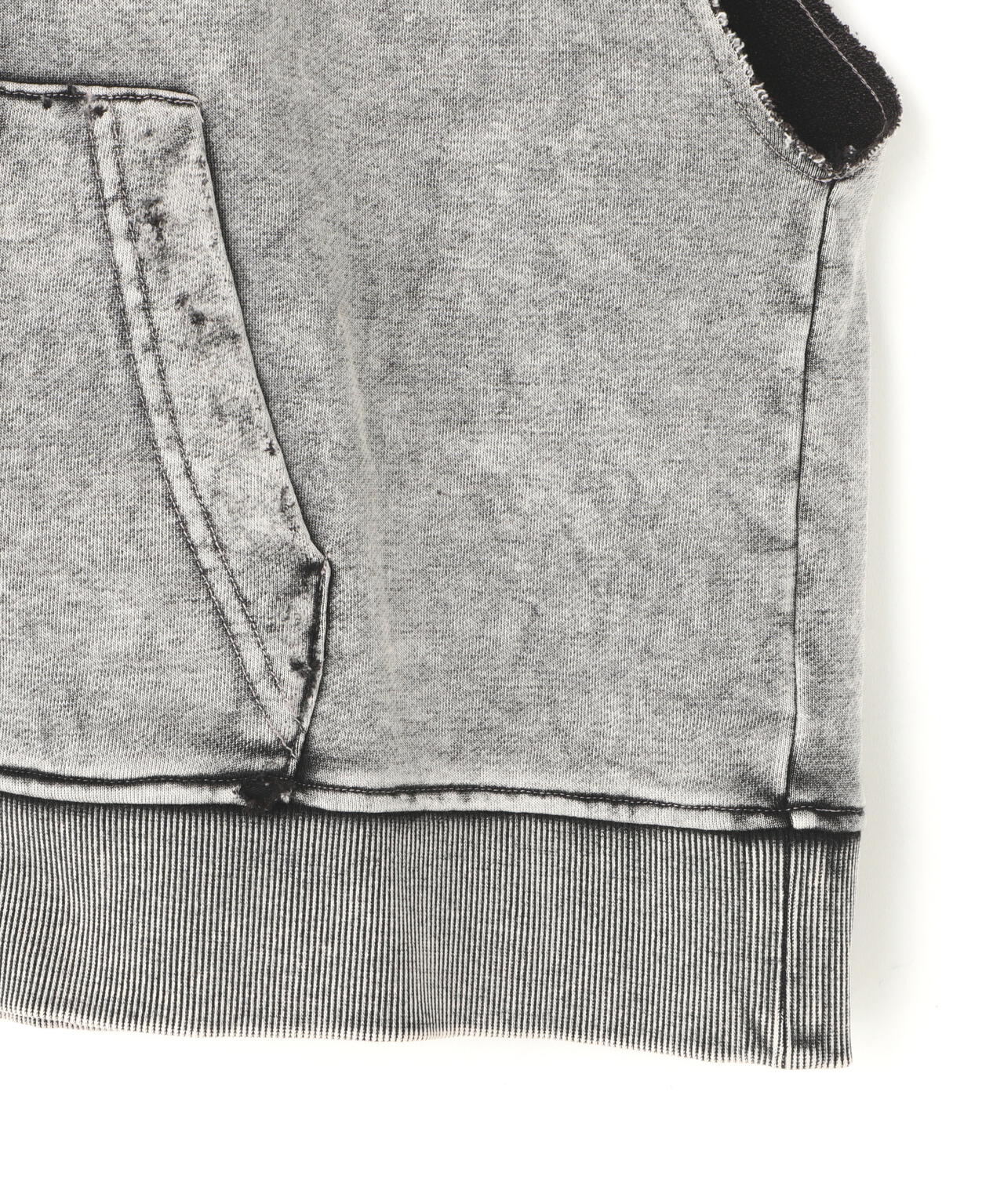 DankeSchon/ダンケシェーン/CHEMICAL SWEAT NOSLEEVE HOODIE
