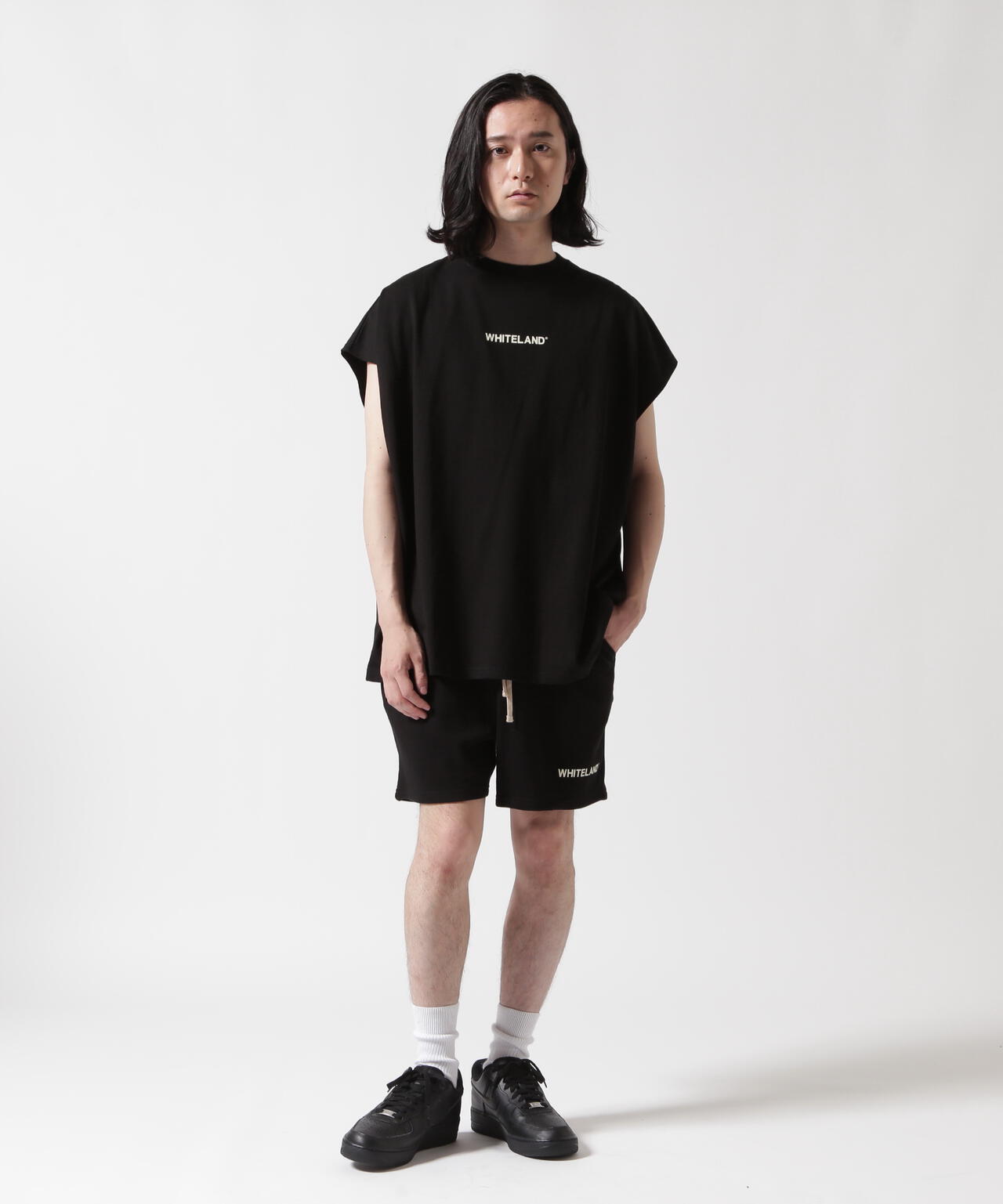 【WEB&DEPOT限定】WHITELAND/ホワイトランド/OWL LOGO NOSLEEVE TEE