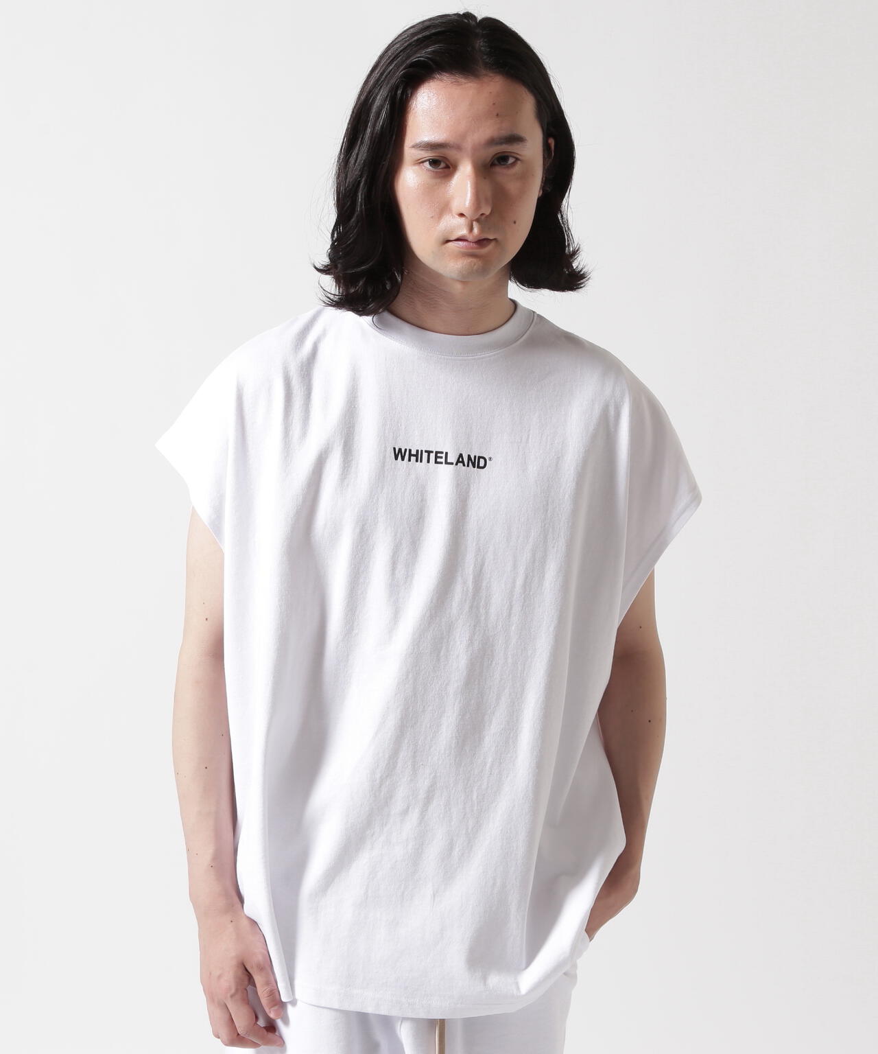 【WEB&DEPOT限定】WHITELAND/ホワイトランド/OWL LOGO NOSLEEVE TEE