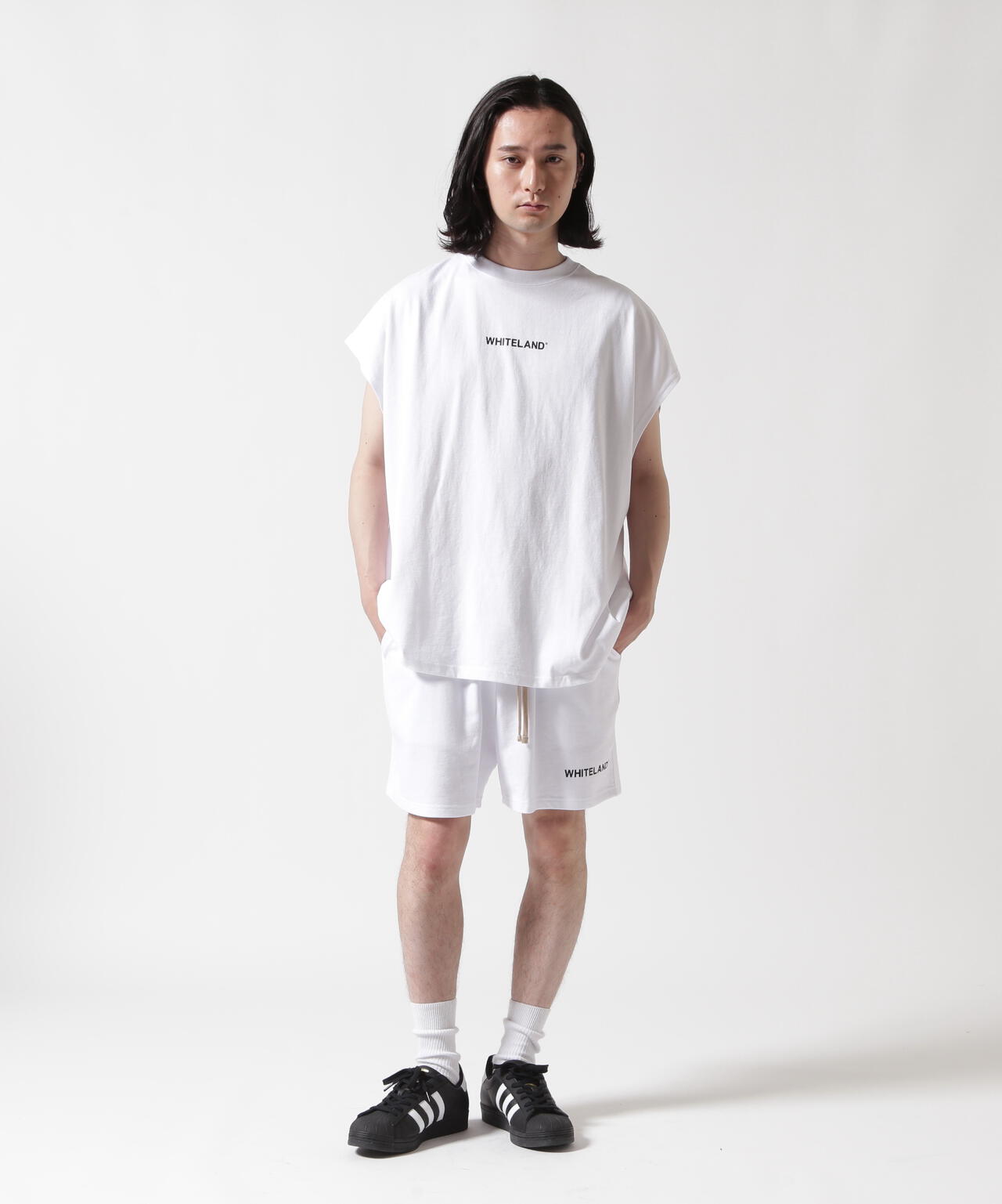 【WEB&DEPOT限定】WHITELAND/ホワイトランド/OWL LOGO NOSLEEVE TEE