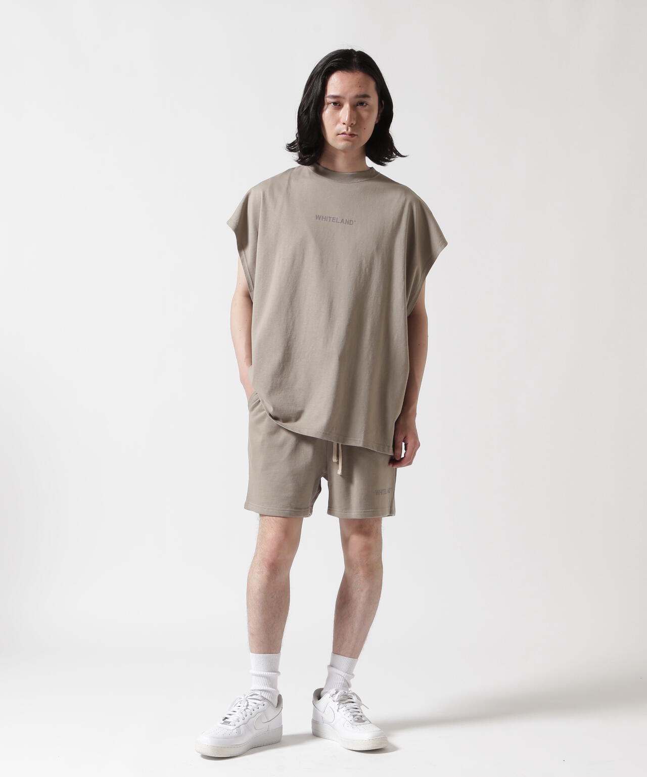 【WEB&DEPOT限定】WHITELAND/ホワイトランド/OWL LOGO NOSLEEVE TEE