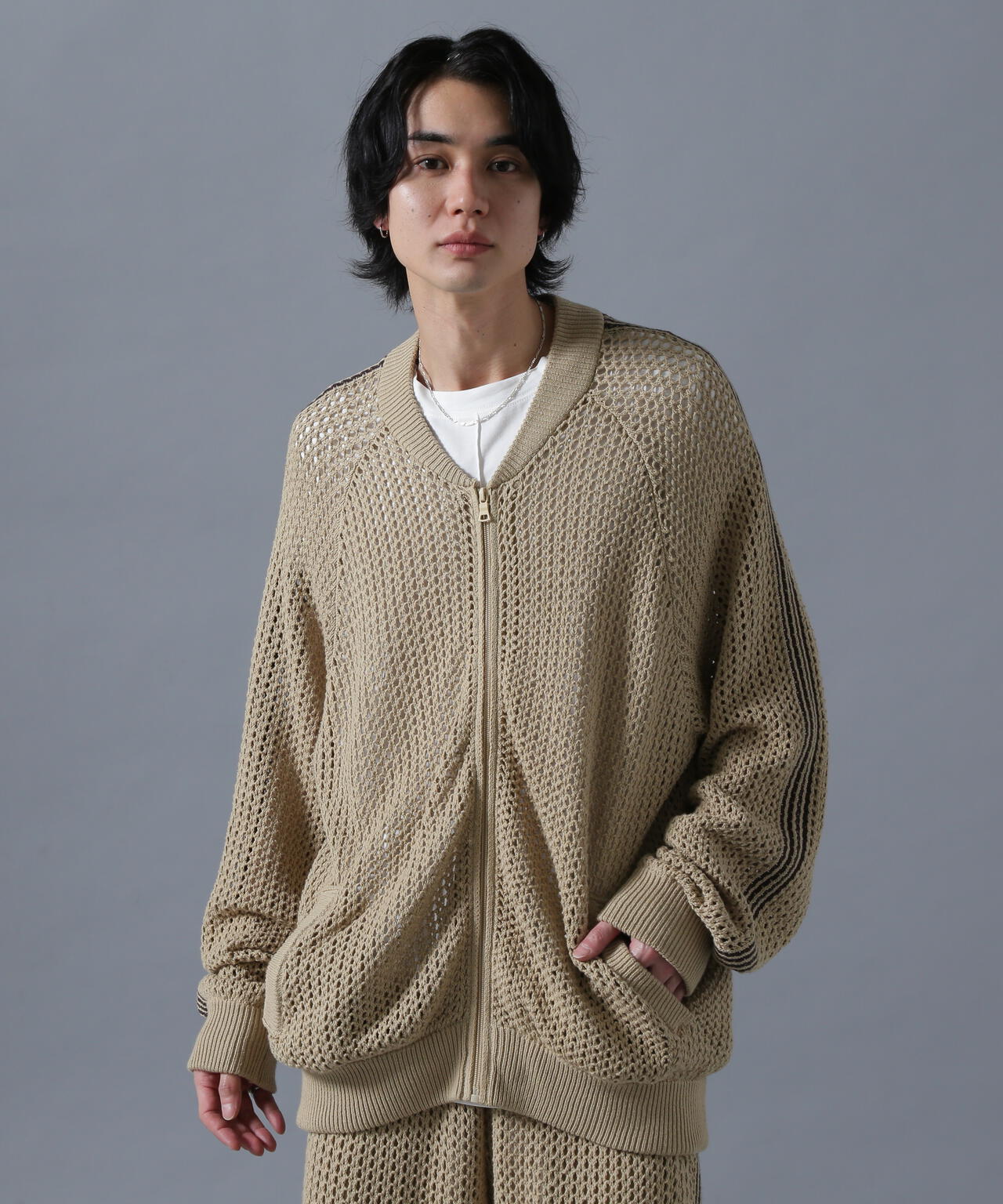 DankeSchon/ダンケシェーン/MESHKNIT TRACK JACKET
