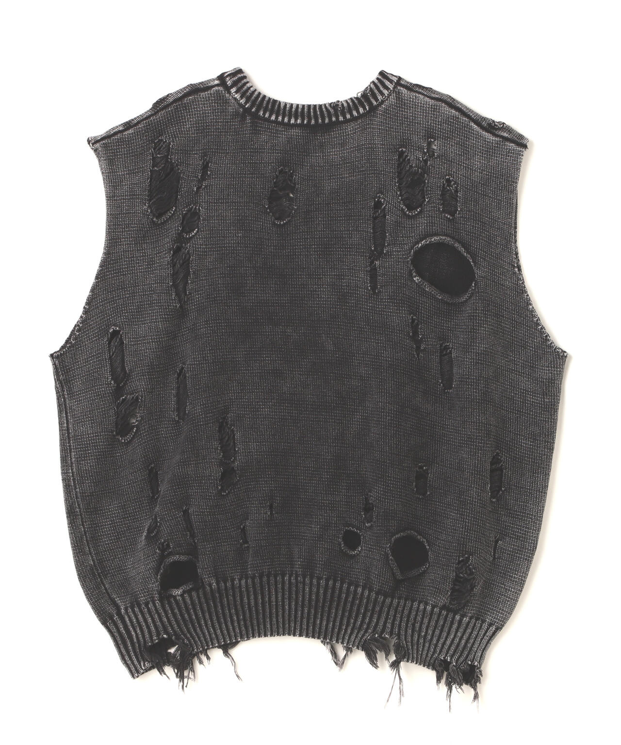DankeSchon/ダンケシェーン/PIGMENT DAMAGE KNIT VEST