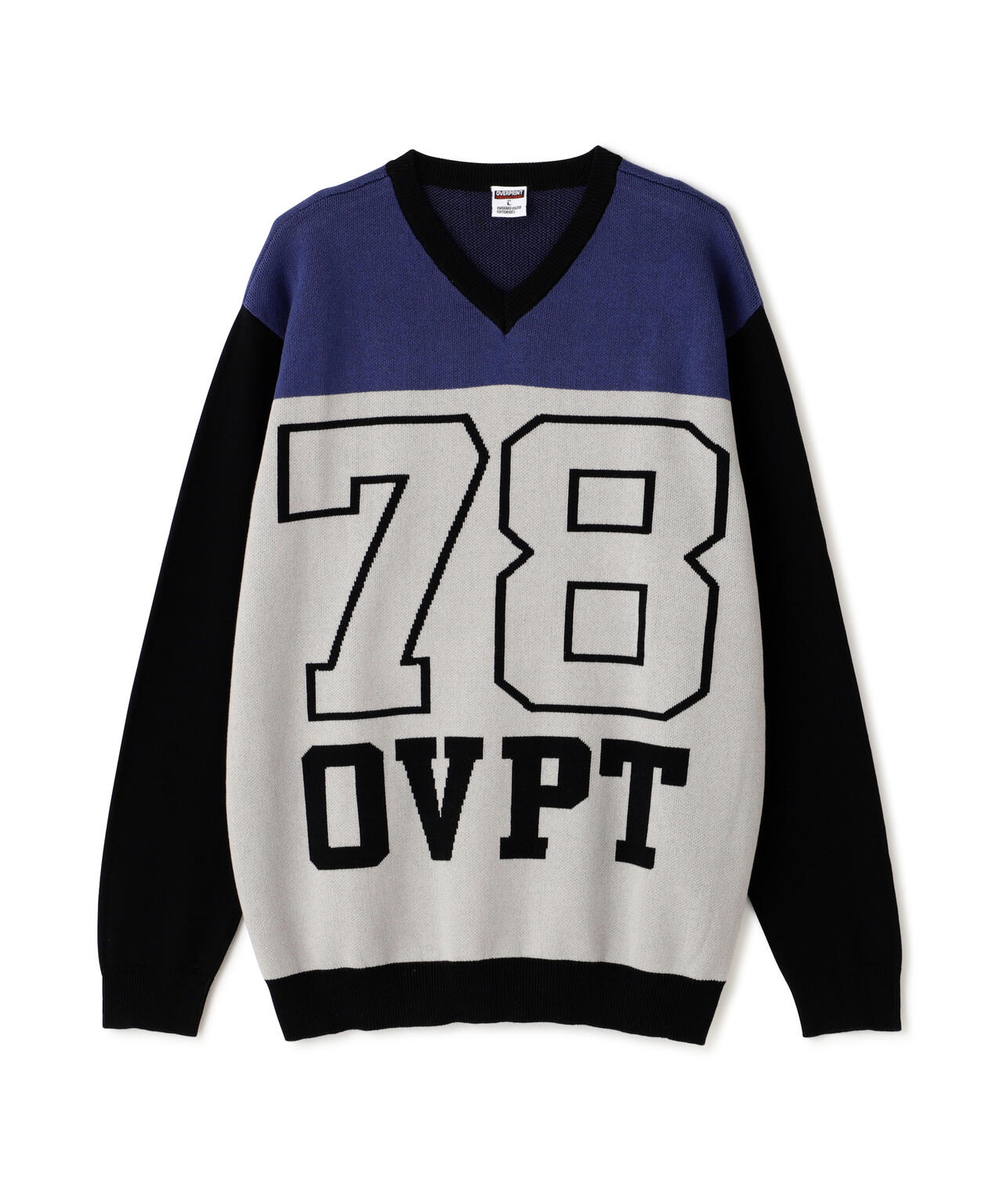 overprint/オーバープリント/78 V NECK  COTTON KNIT