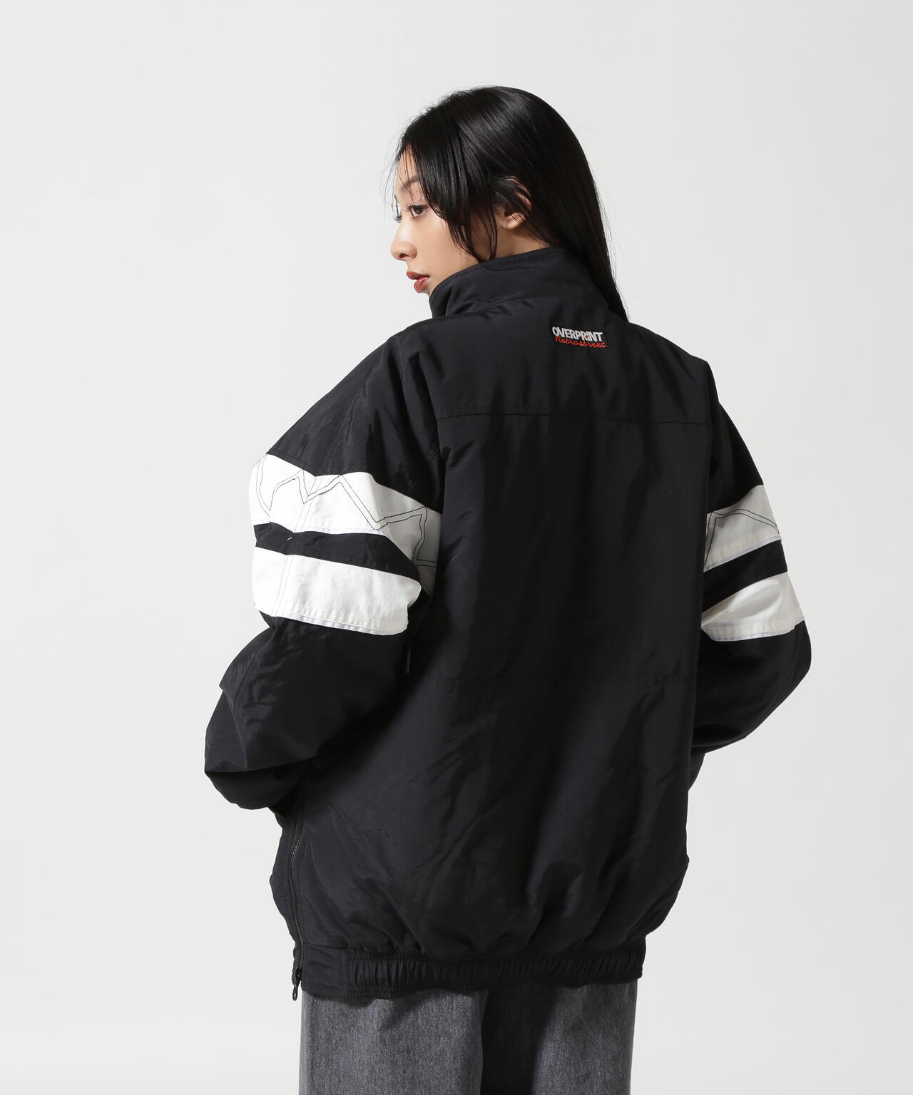 overprint/オーバープリント/HALF ZIP STADIUM JACKET