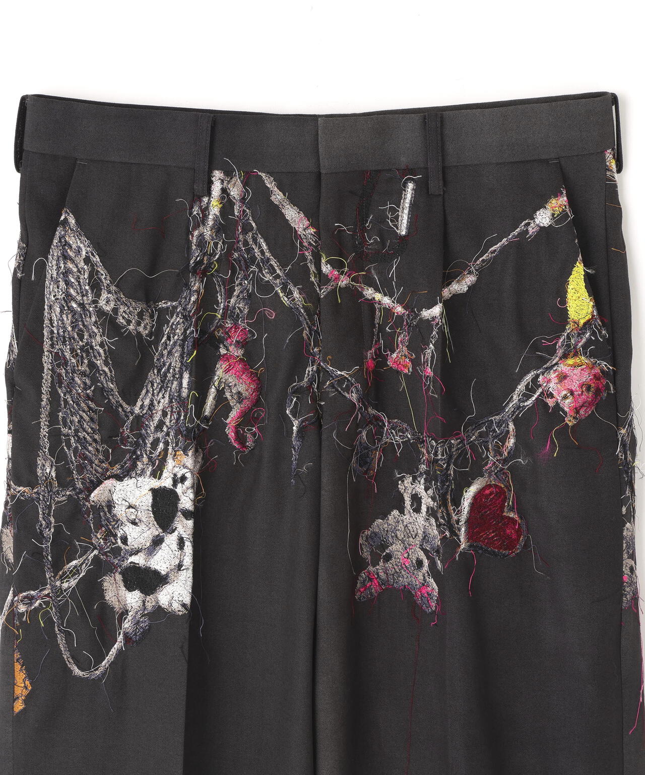 doublet/ダブレット/EMBROIDERED CHAIN TAILORED TROUSERS