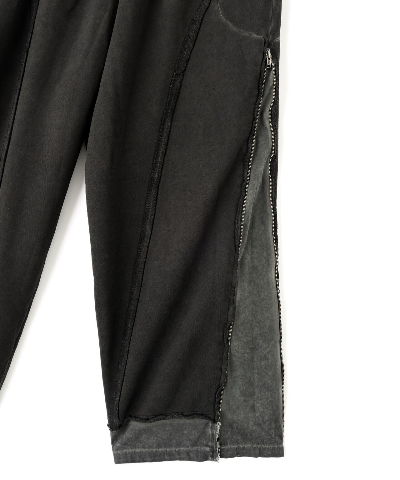 WHITELAND/ホワイトランド/ZIP WIDE SWEAT PANTS