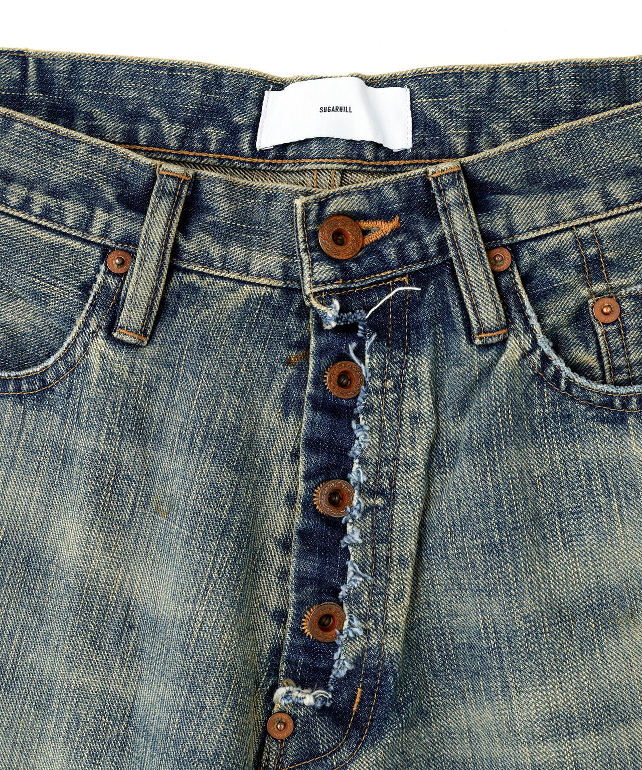 SUGARHILL/シュガーヒル/DAMAGED MODERN DENIM PANTS WIDE CUT