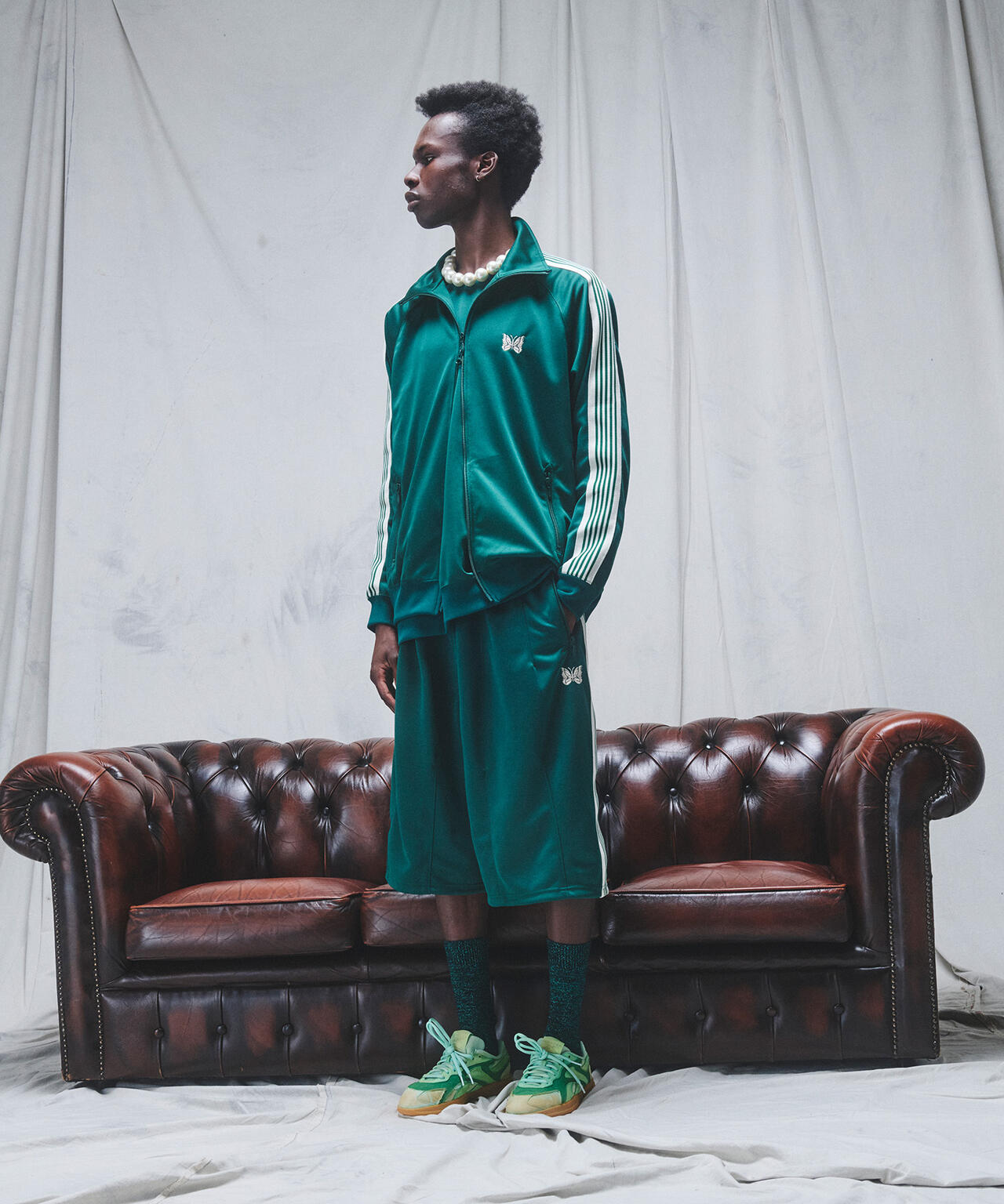 NEEDLES/ニードルズ/【LHP EXCLUSIVE】TRACK PANT SHORTS - POLY SMOOTH