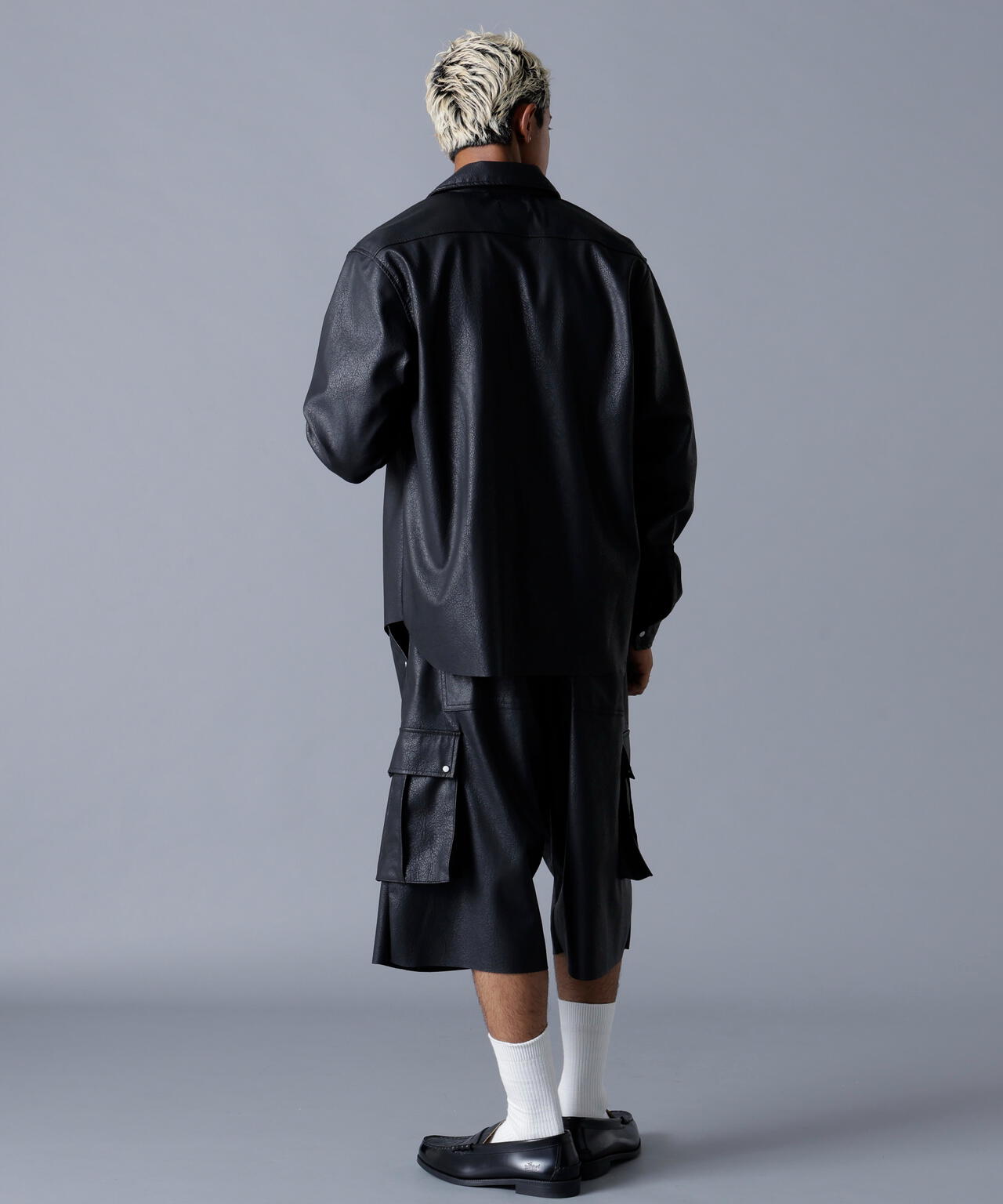DankeSchon/ダンケシェーン/PU LEATHER SHIRTS