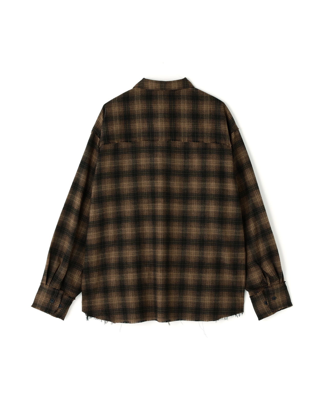 DankeSchon/ダンケシェーン/CUTOFF CHECK SHIRTS