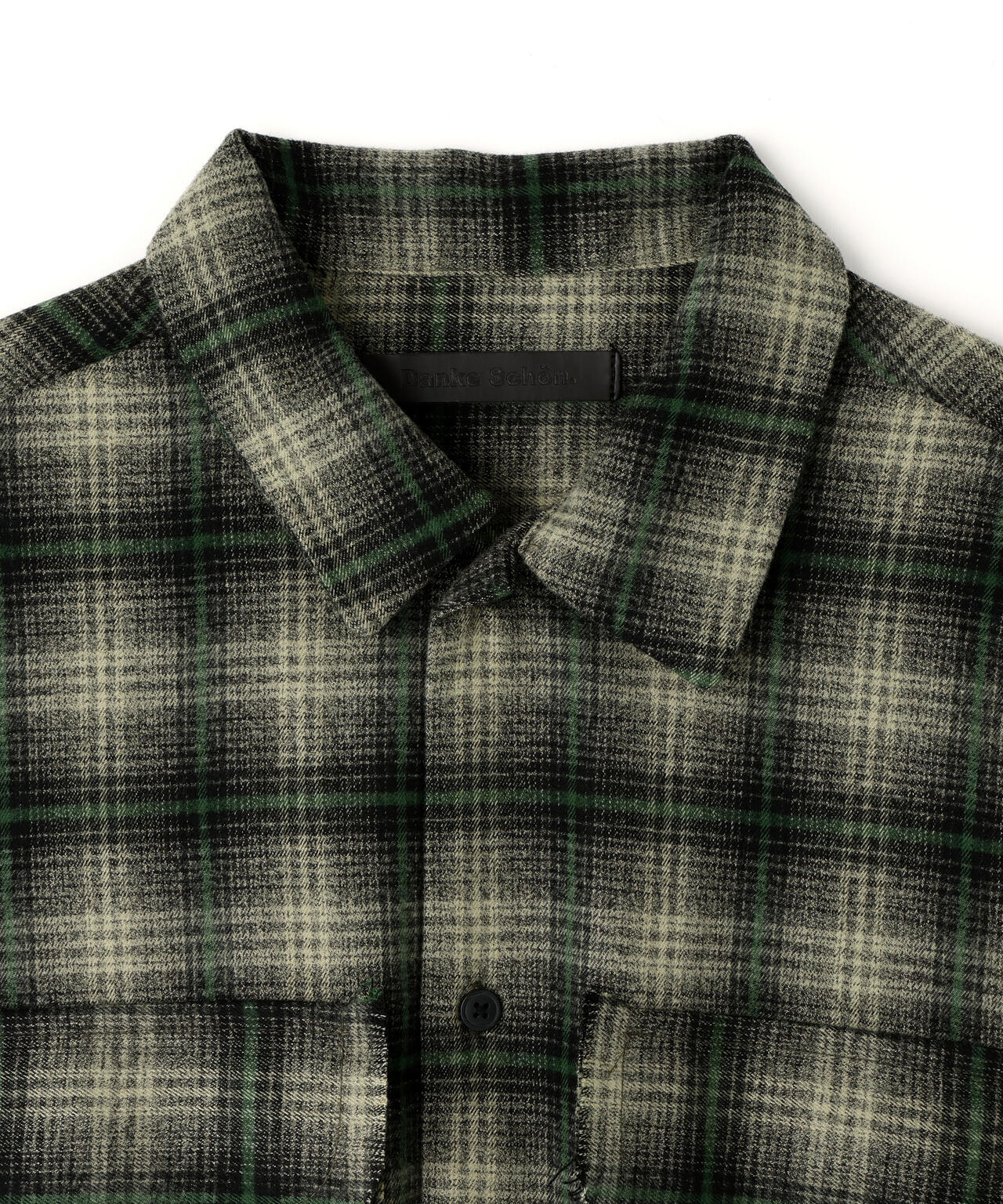 DankeSchon/ダンケシェーン/CUTOFF CHECK SHIRTS