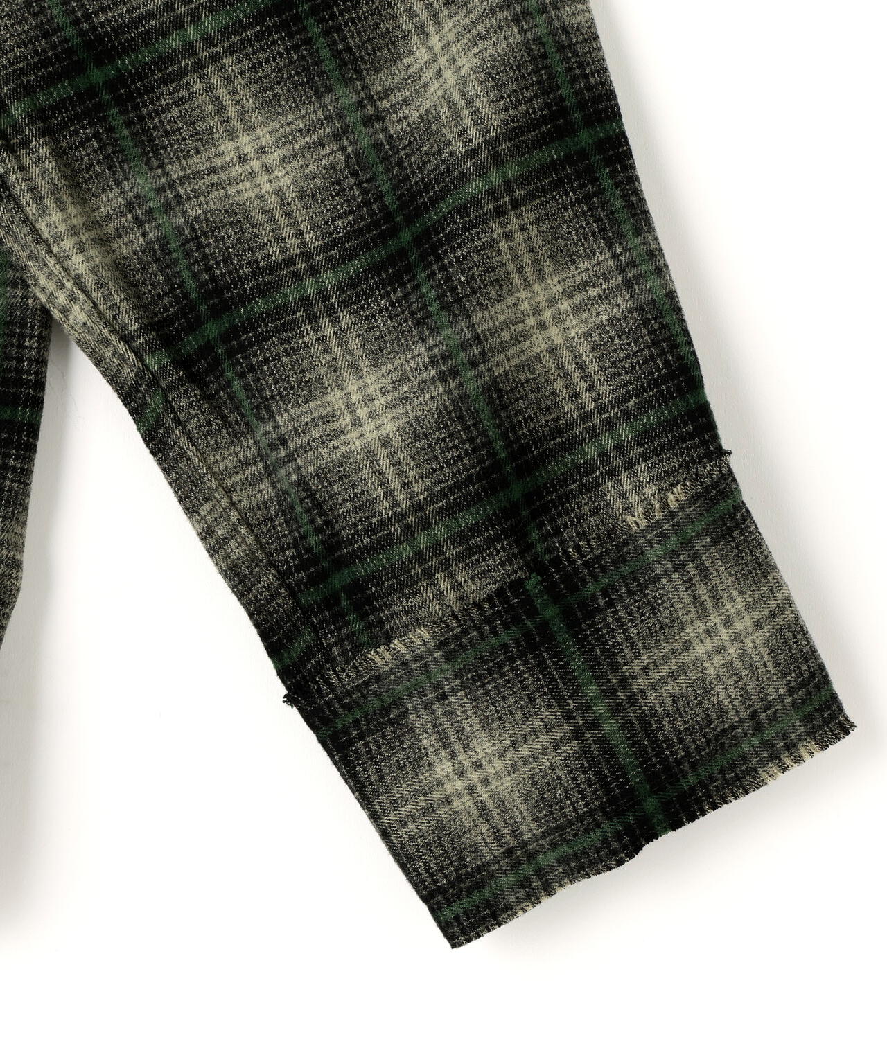 DankeSchon/ダンケシェーン/CUTOFF CHECK SHIRTS