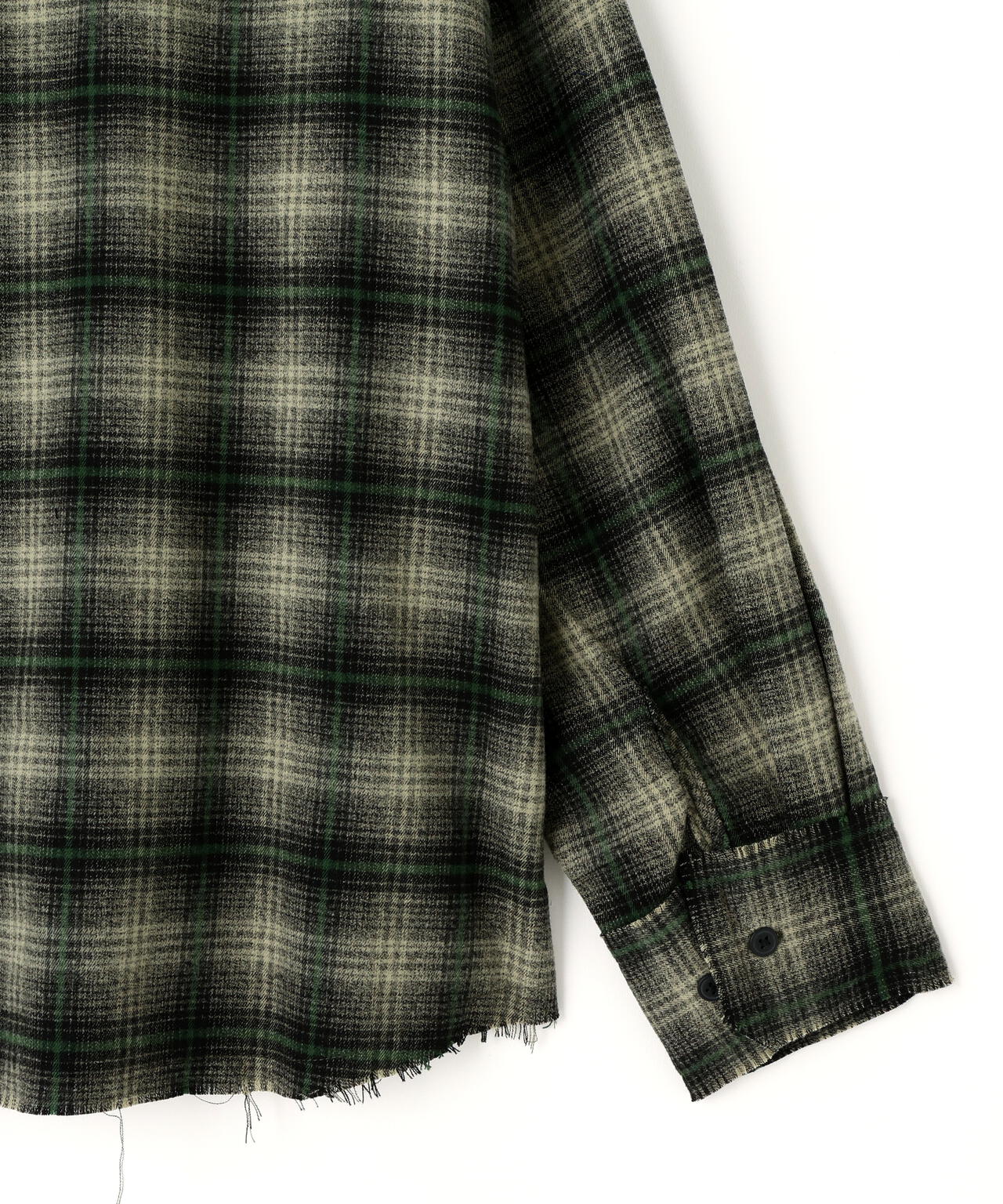 DankeSchon/ダンケシェーン/CUTOFF CHECK SHIRTS