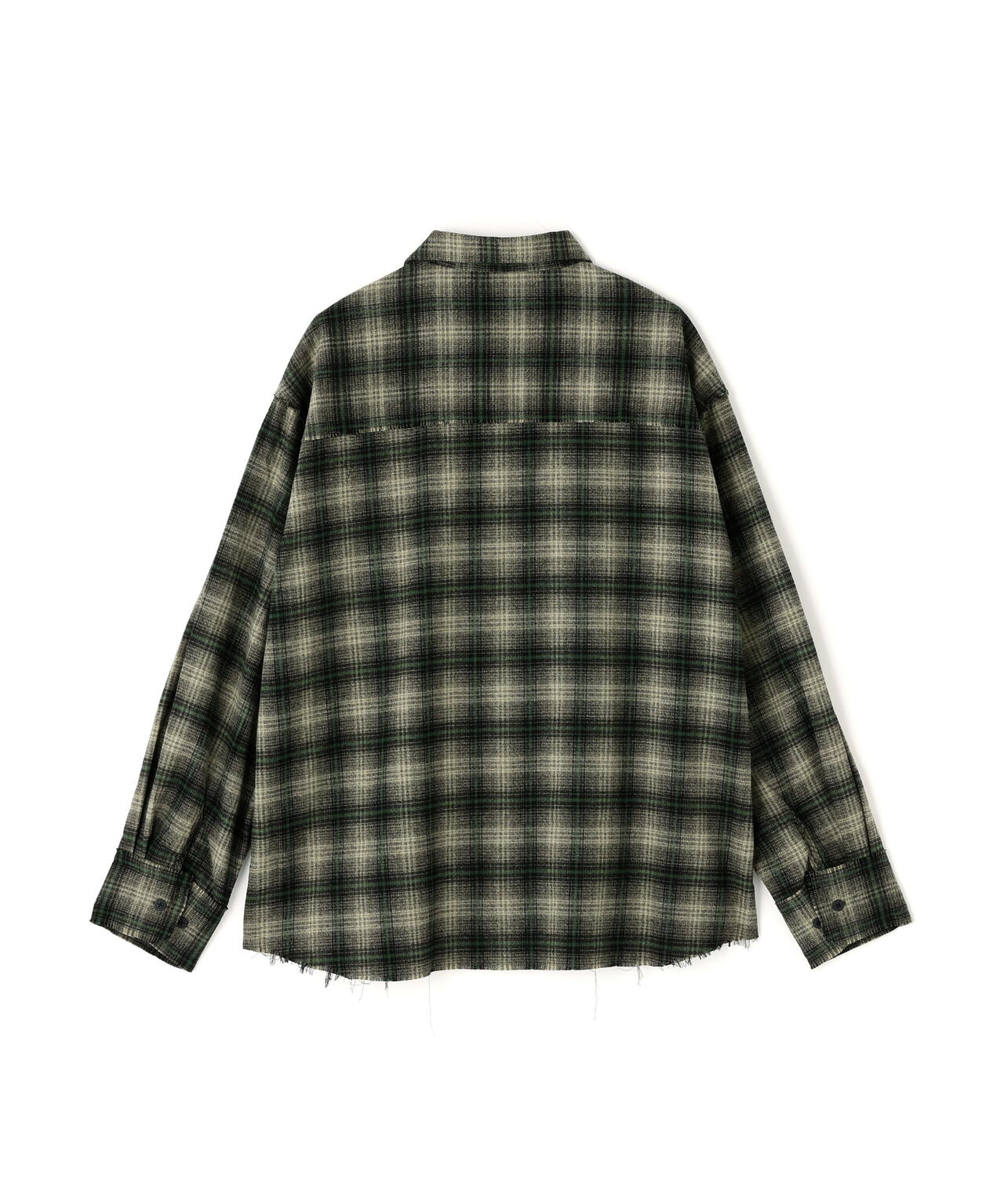 DankeSchon/ダンケシェーン/CUTOFF CHECK SHIRTS