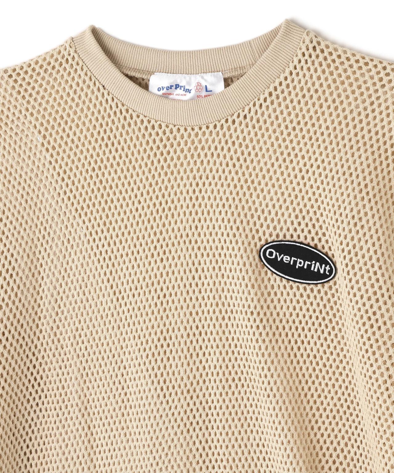 overprint/オーバープリント/MESH LS TEE