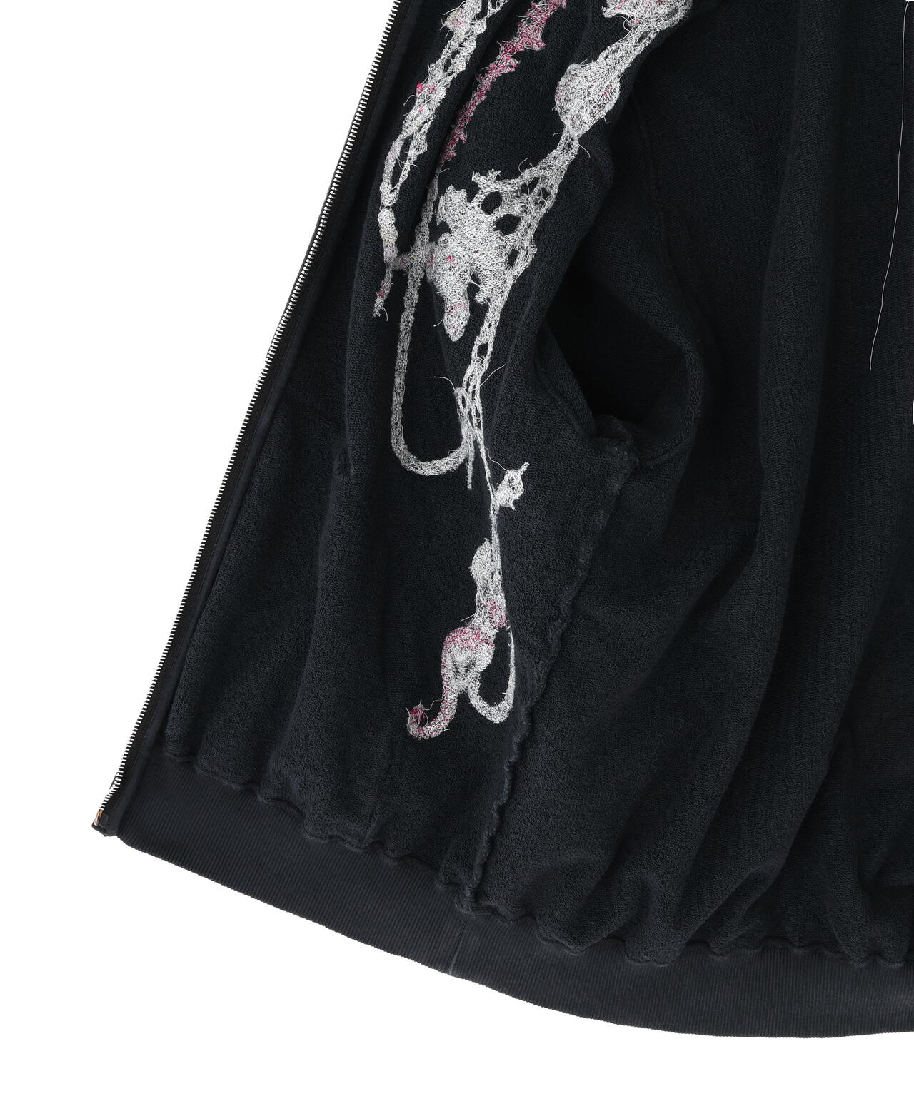 doublet/ダブレット/EMBROIDERED CHAIN ZIP-UP HOODIE