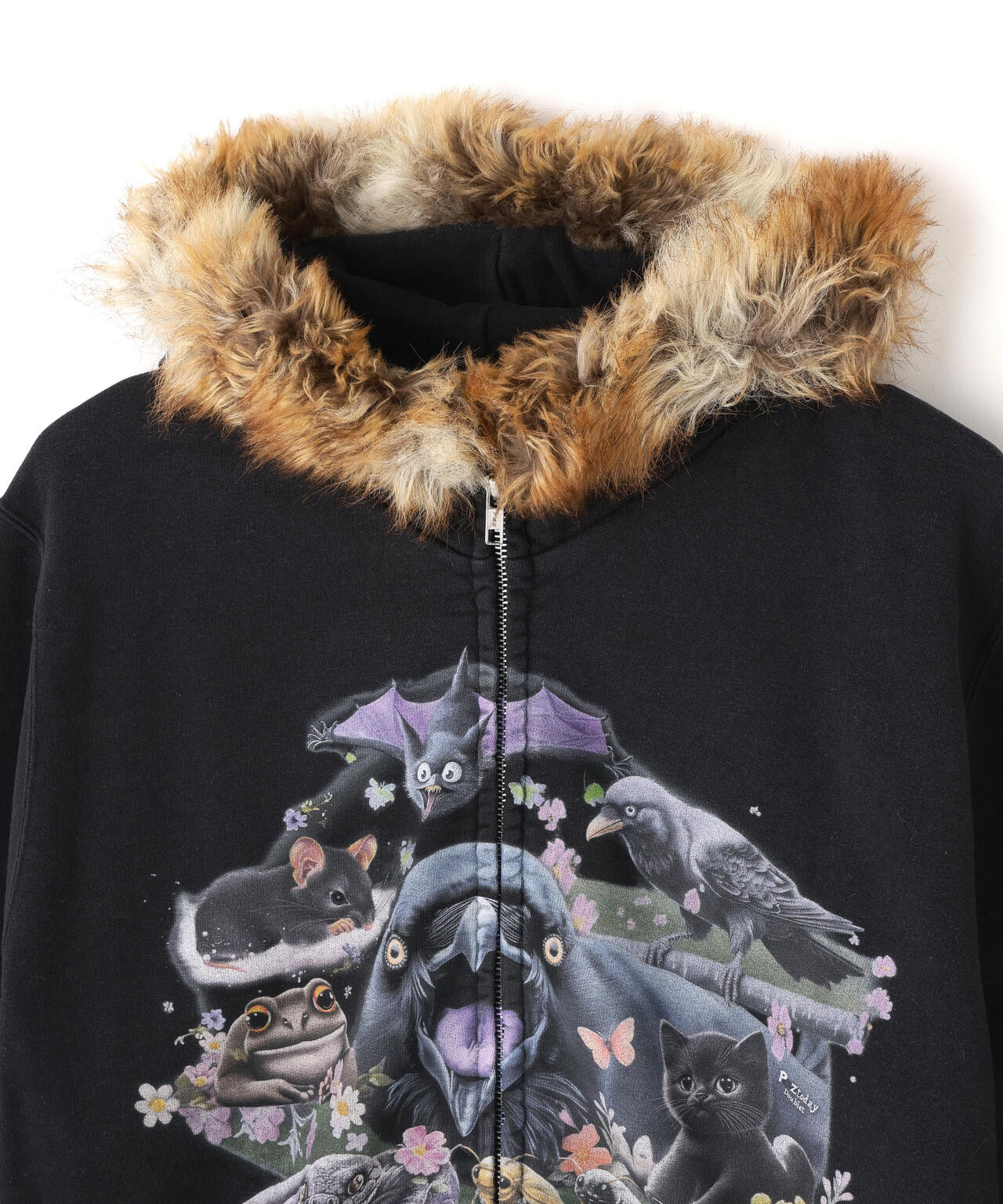 doublet/ダブレット/FURRY COLLAR ZIP-UP HOODIE